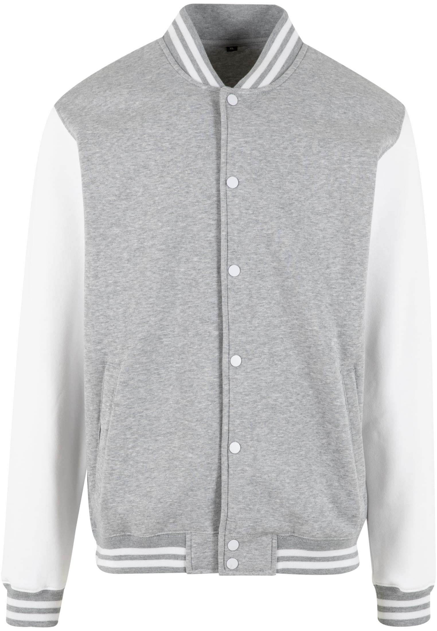 Sweat College Jacket h.grey/white | h.grey/white