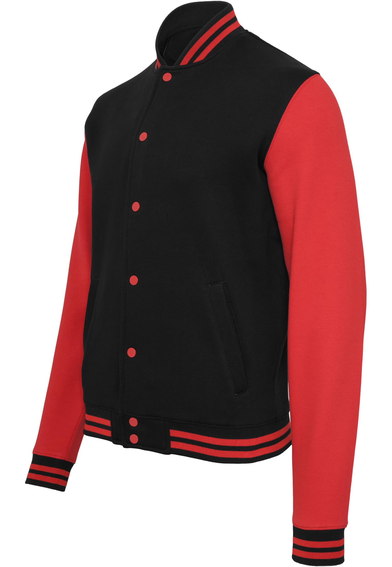 Sweat College Jacket blk/red | blk/red