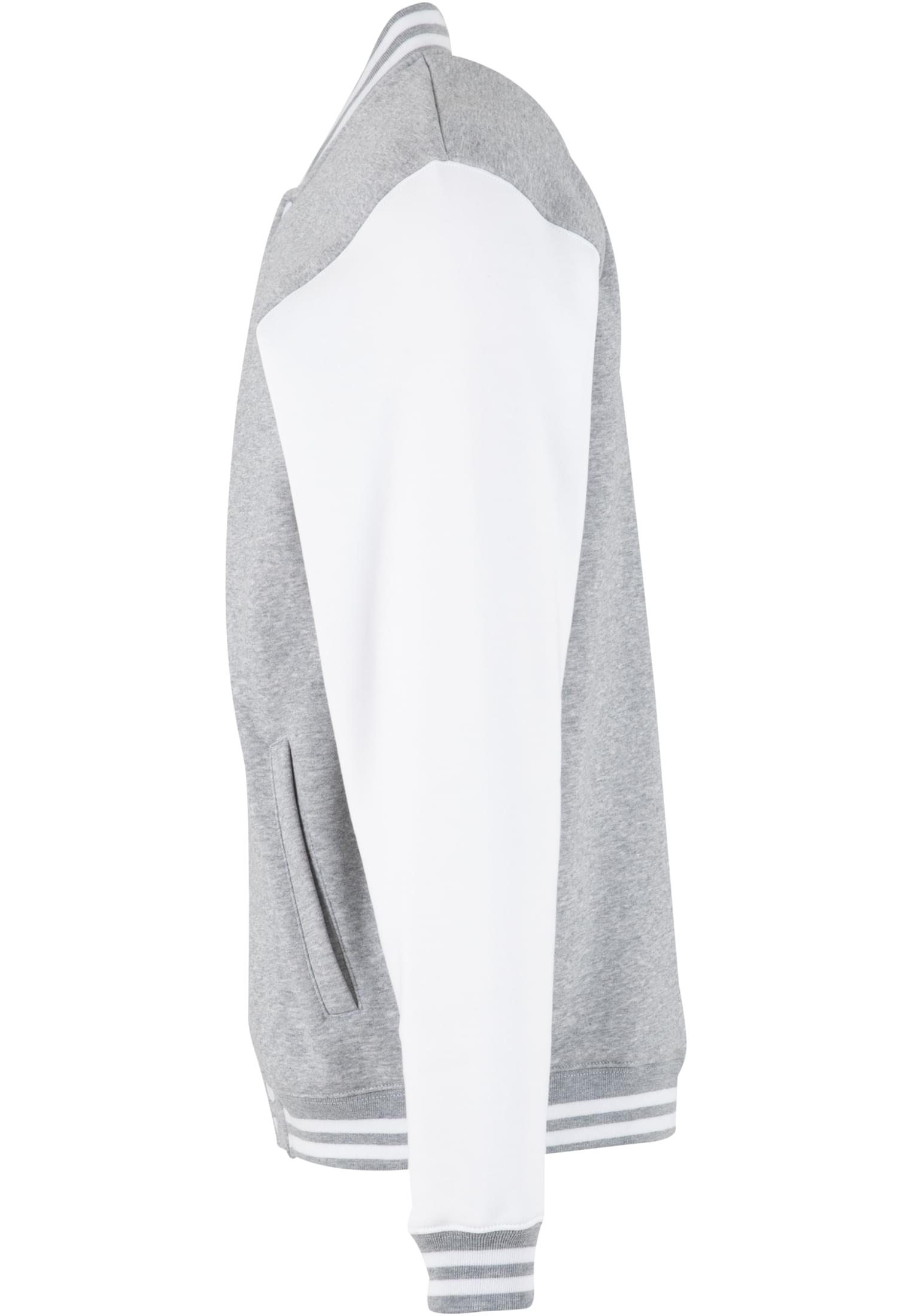 Sweat College Jacket h.grey/white | h.grey/white