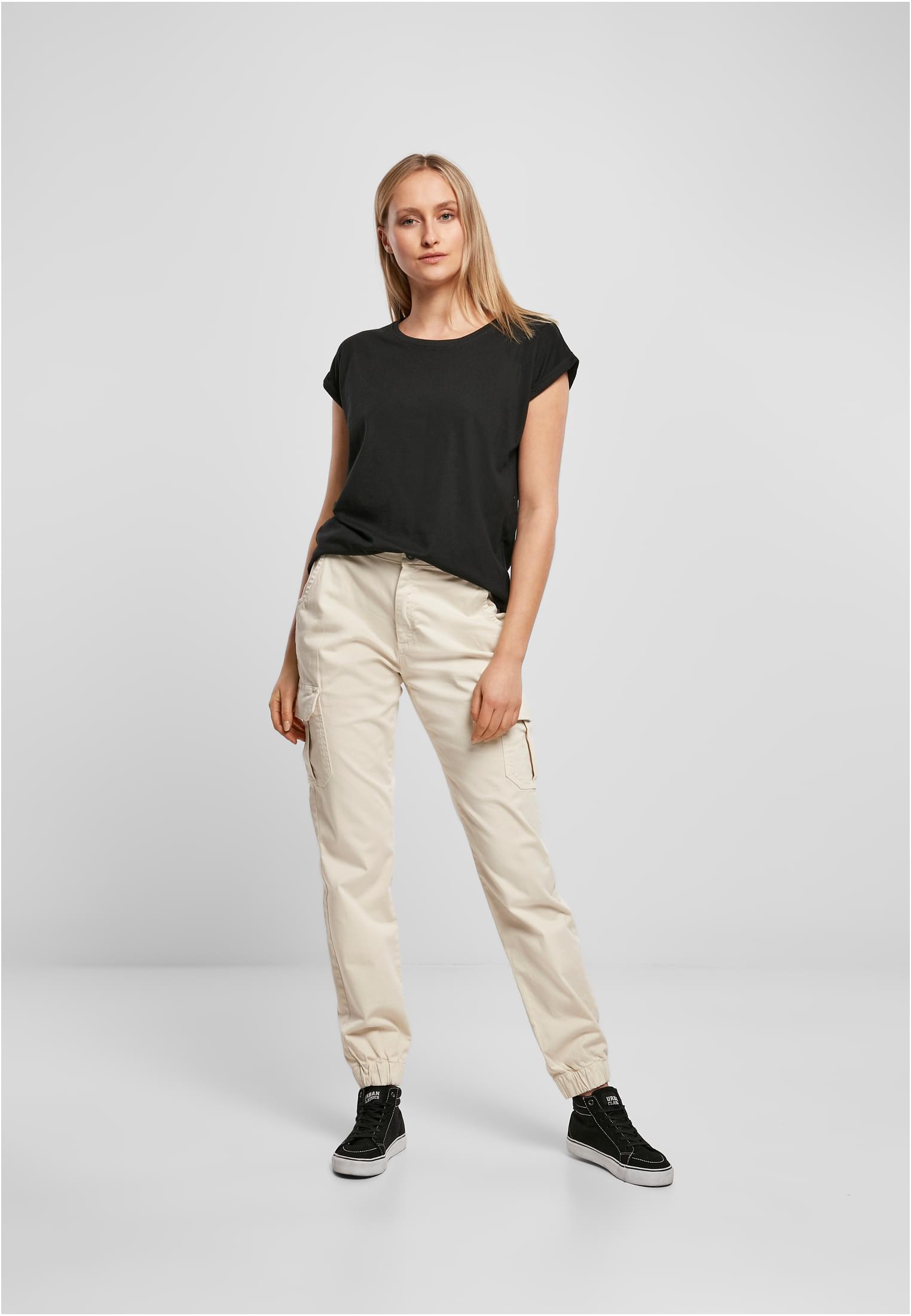 Ladies Extended Shoulder Tee 3-Pack blk/blk/blk | blk/blk/blk