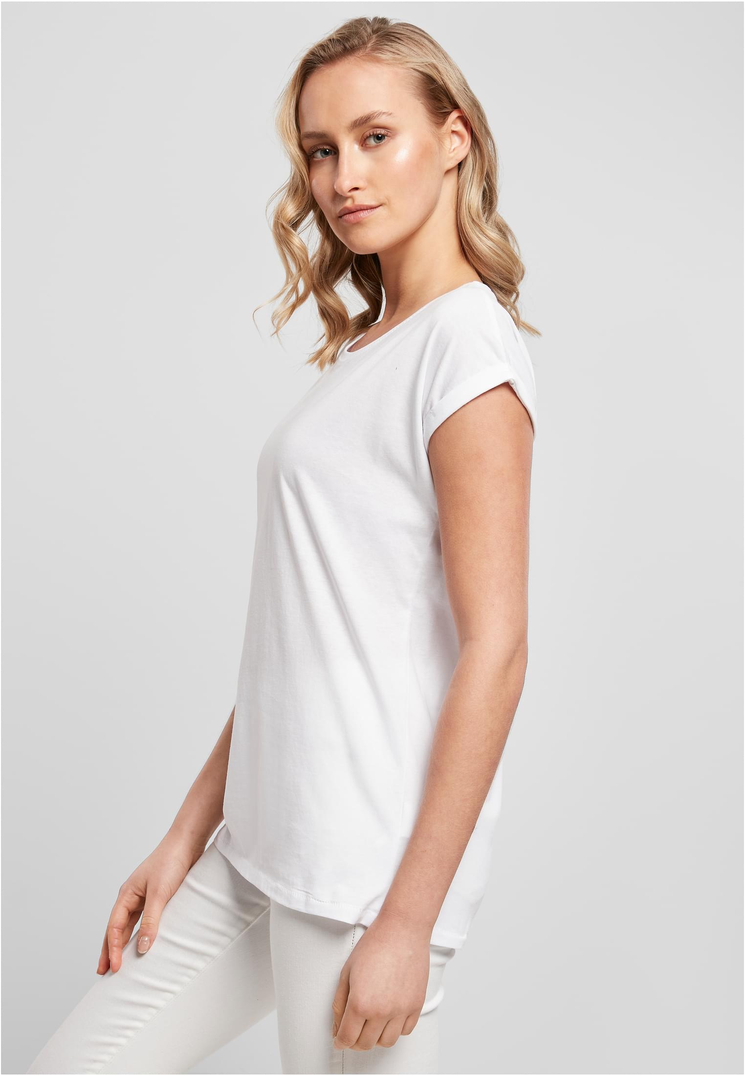 Ladies Extended Shoulder Tee 3-Pack wht/wht/wht | wht/wht/wht