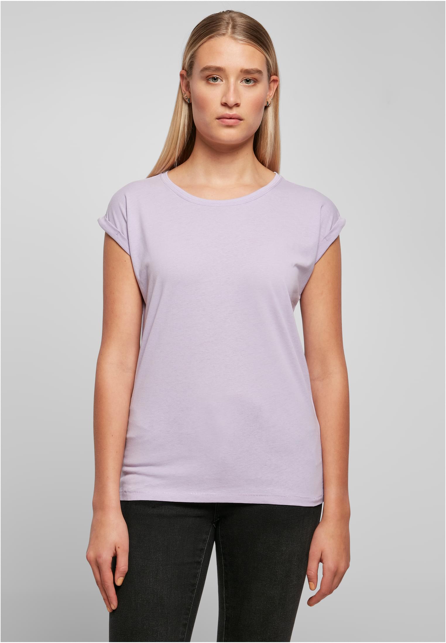 Ladies Extended Shoulder Tee lilac | lilac
