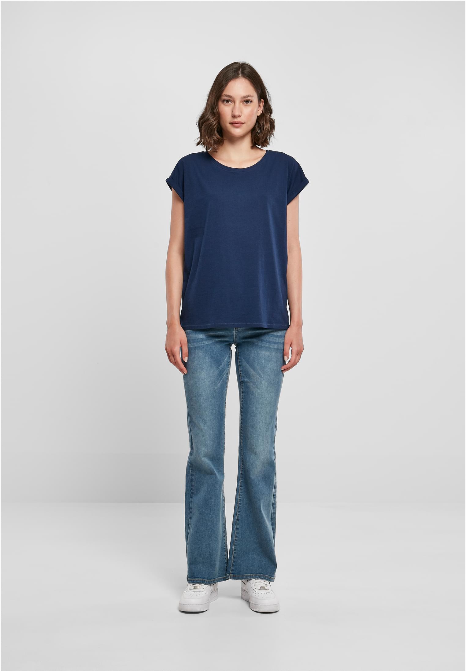 Ladies Extended Shoulder Tee lightnavy | lightnavy