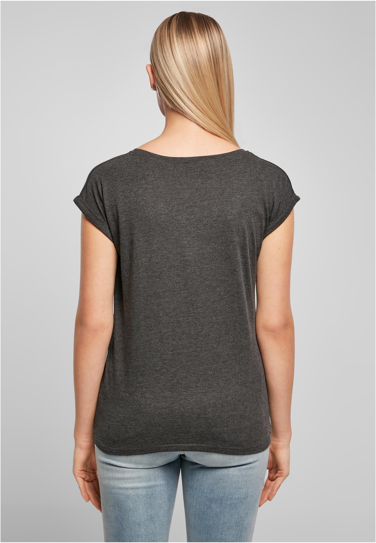Ladies Extended Shoulder Tee charcoal | charcoal