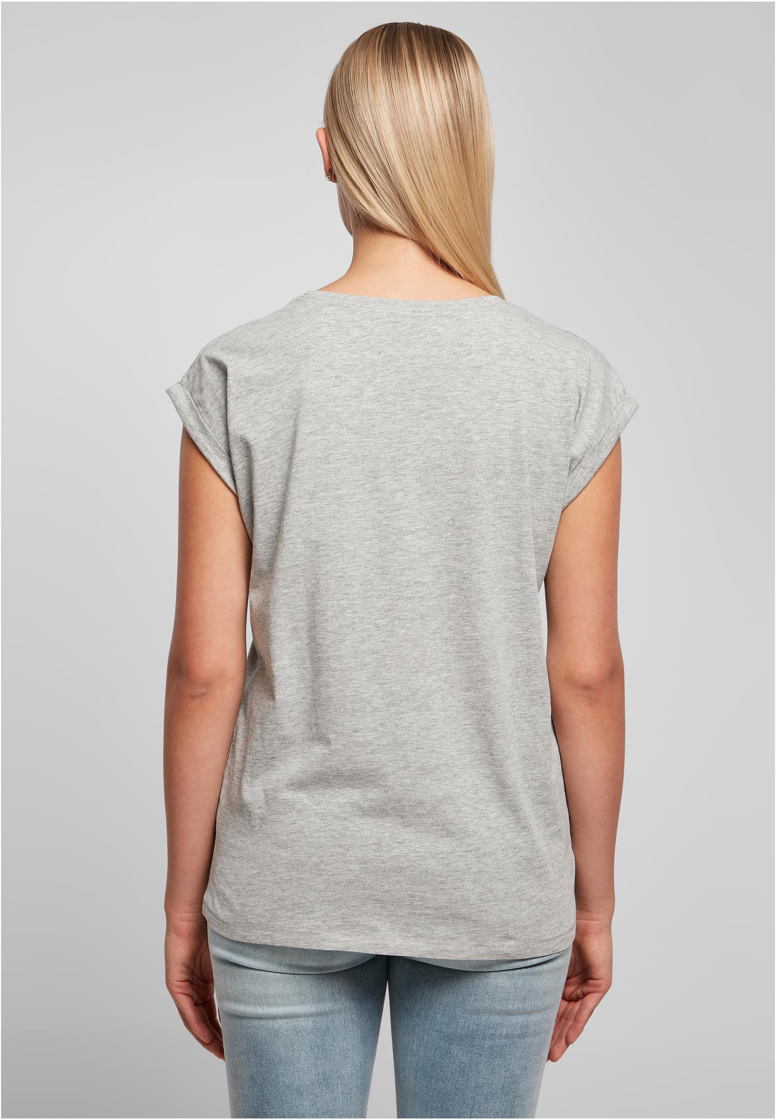 Ladies Extended Shoulder Tee heather grey | heather grey