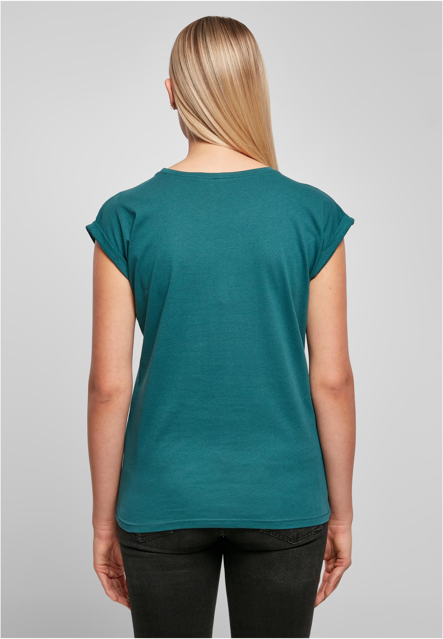 Ladies Extended Shoulder Tee teal | teal