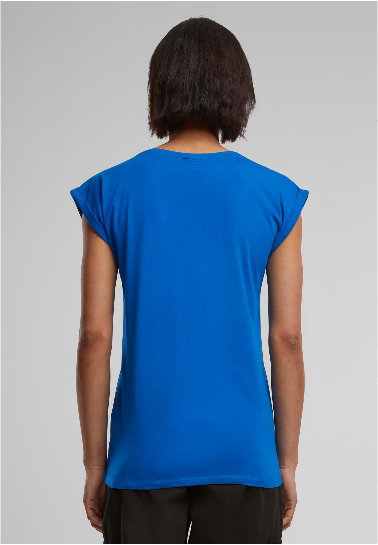 Ladies Extended Shoulder Tee bright blue | bright blue