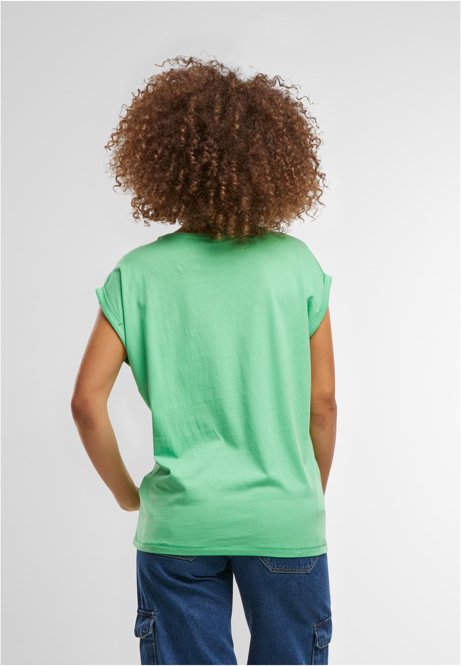 Ladies Extended Shoulder Tee ghost green | ghost green