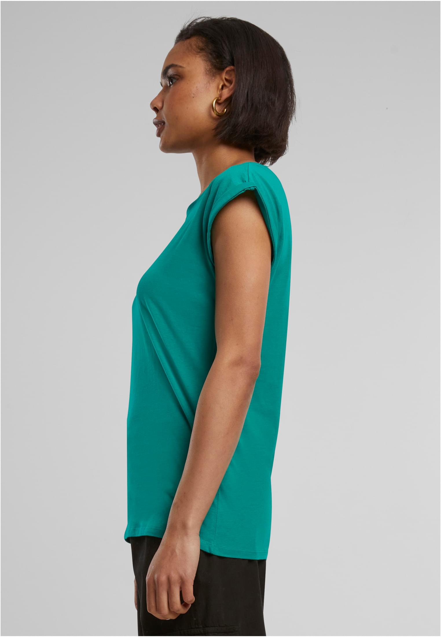 Ladies Extended Shoulder Tee forest green | forest green
