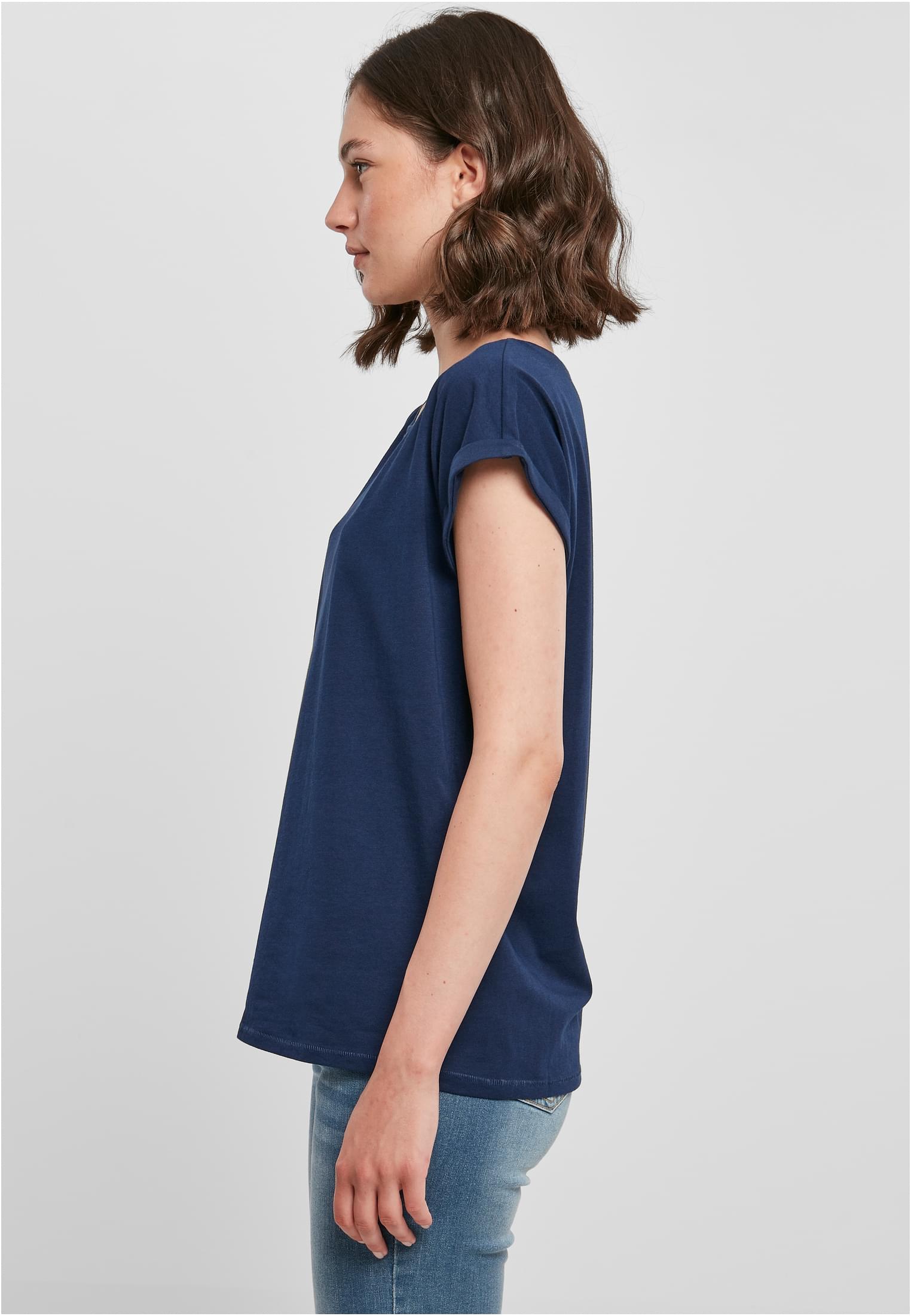 Ladies Extended Shoulder Tee lightnavy | lightnavy