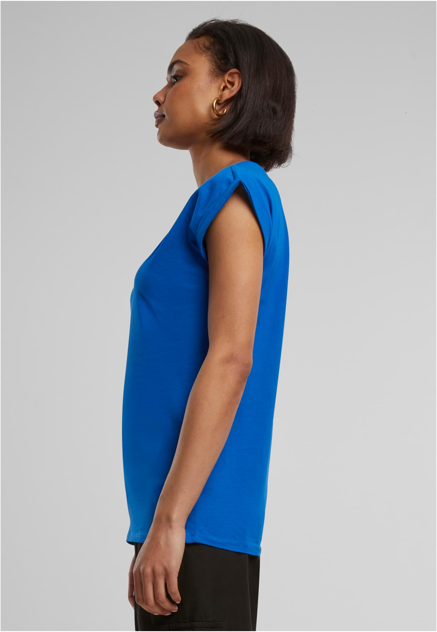 Ladies Extended Shoulder Tee bright blue | bright blue