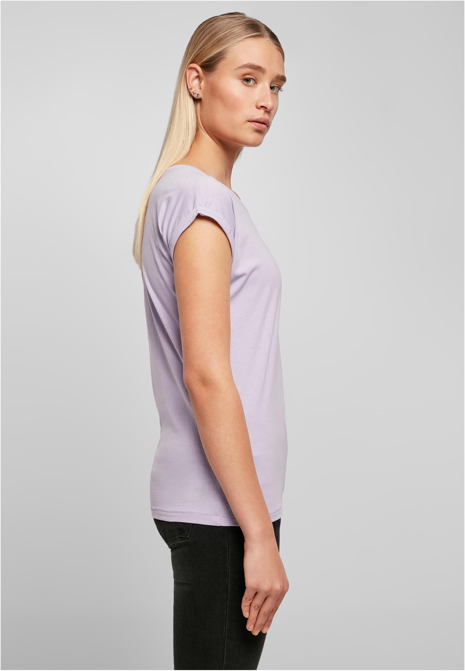 Ladies Extended Shoulder Tee lilac | lilac
