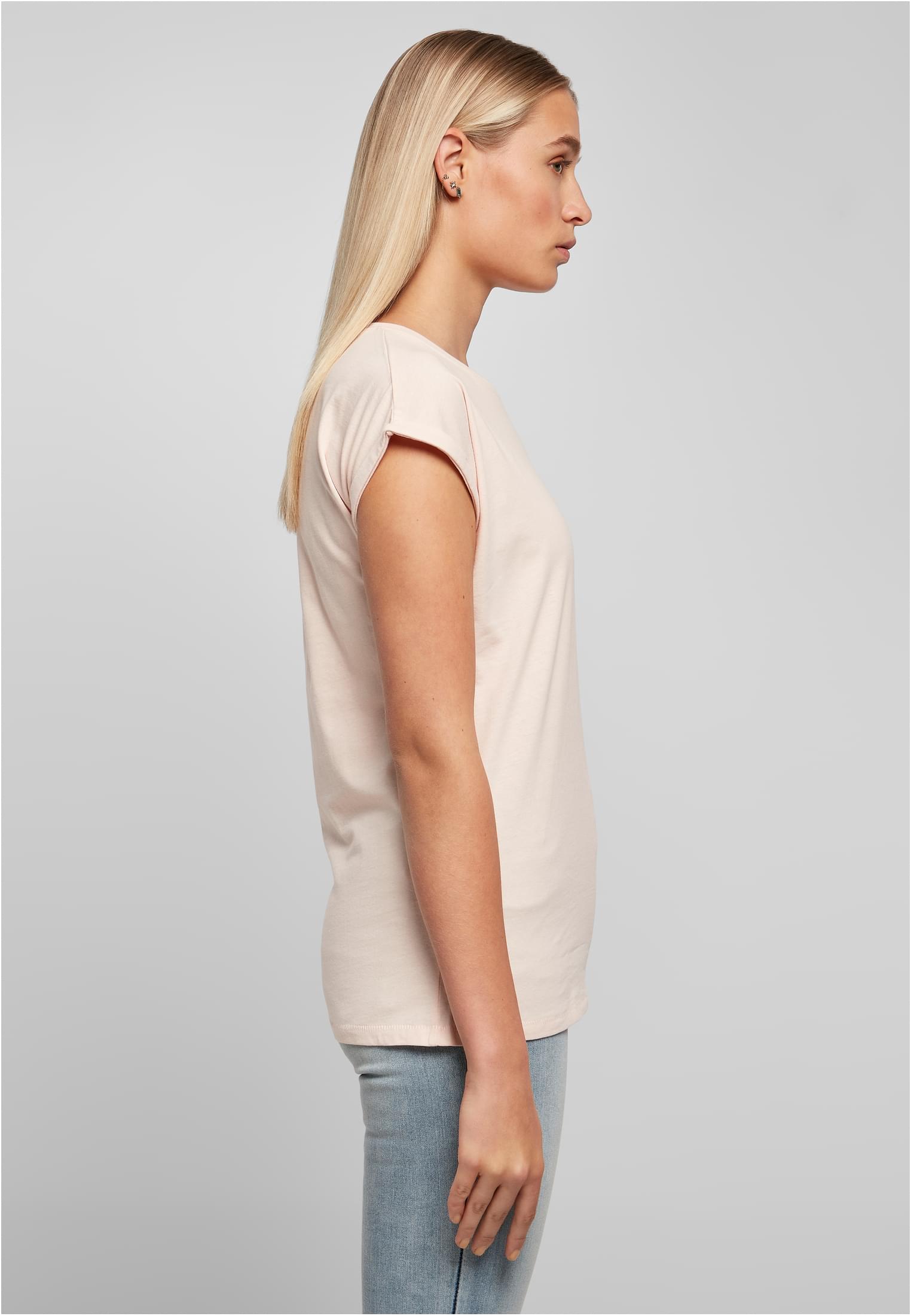 Ladies Extended Shoulder Tee pink | pink