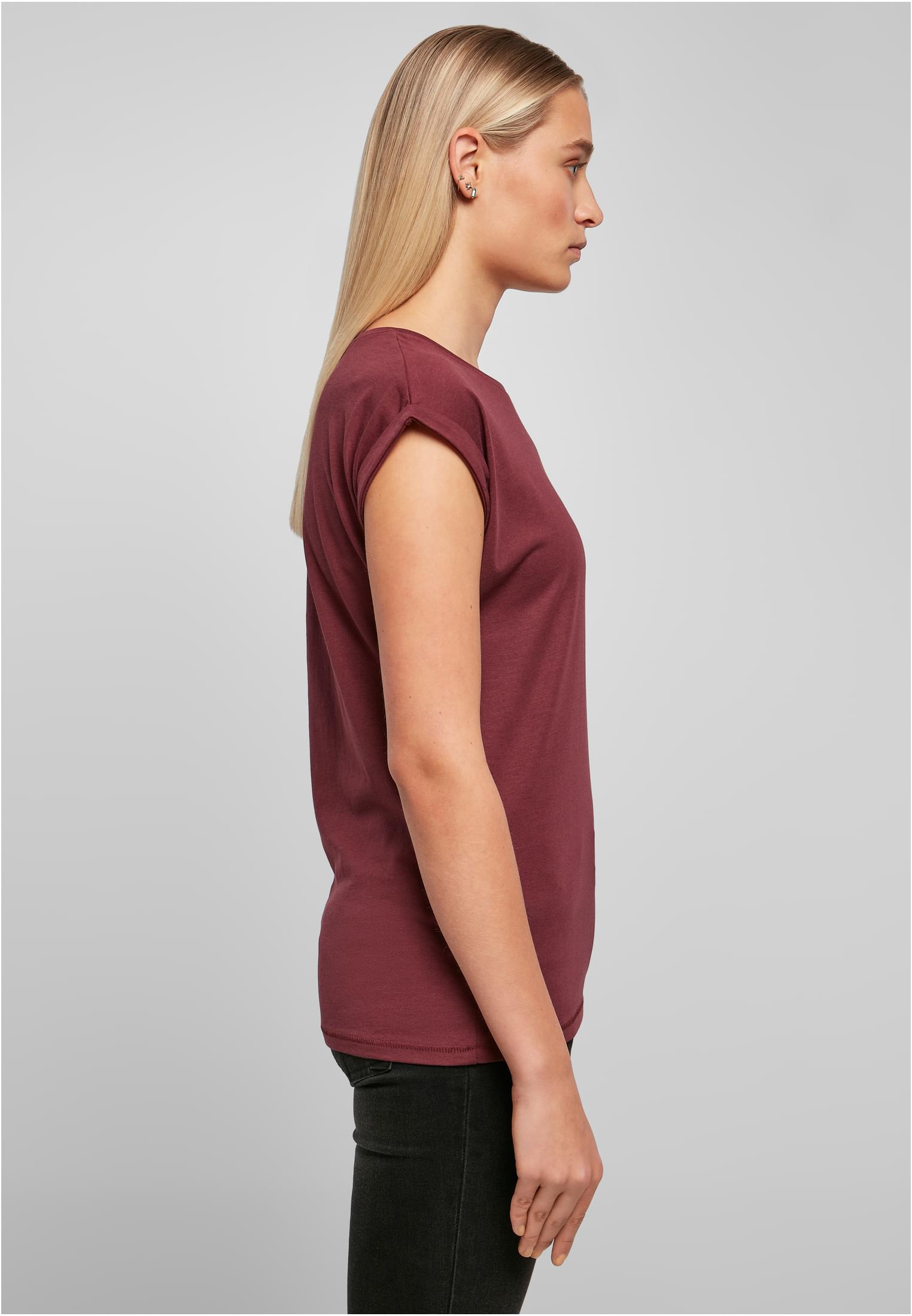 Ladies Extended Shoulder Tee cherry | cherry
