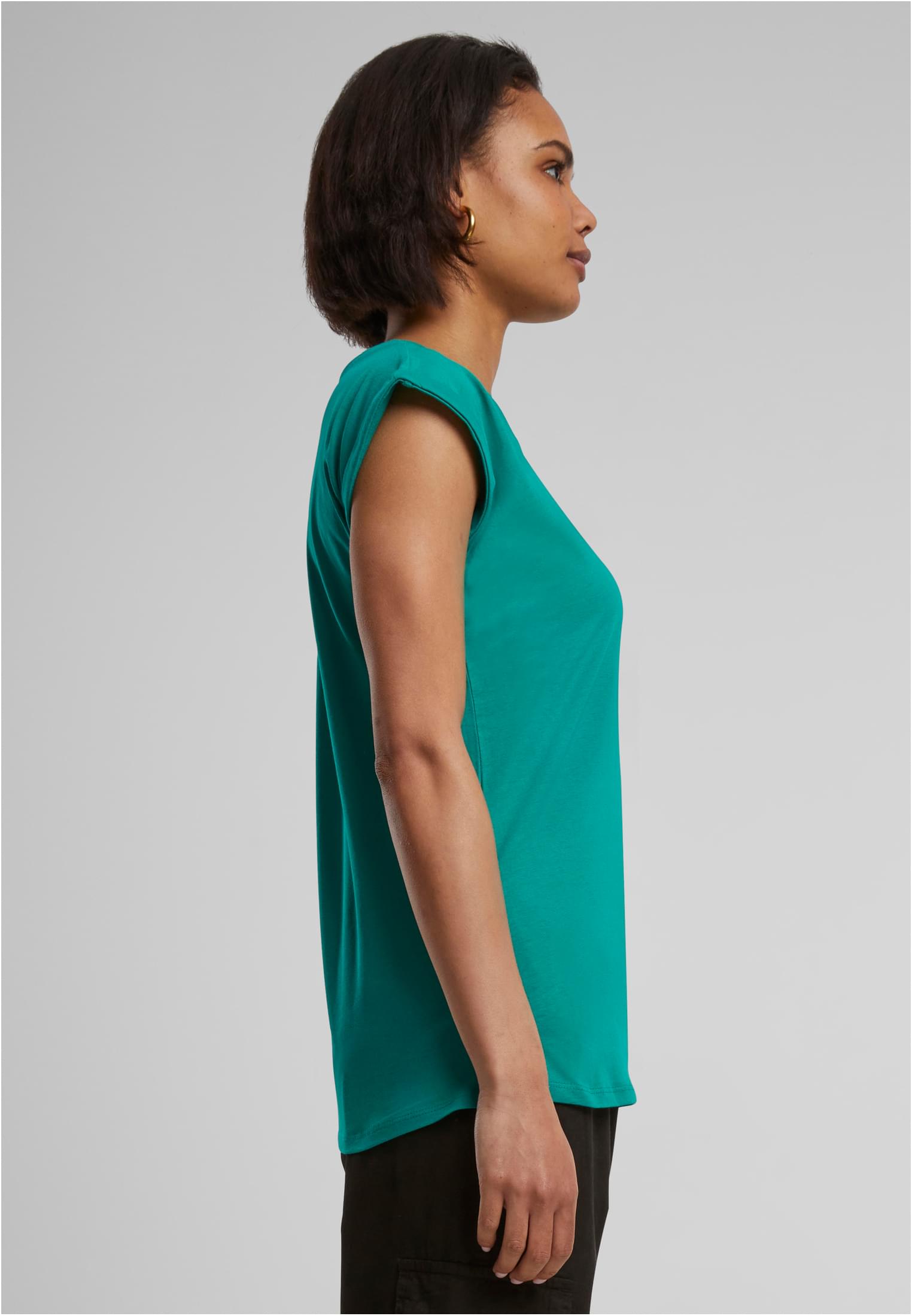 Ladies Extended Shoulder Tee forest green | forest green