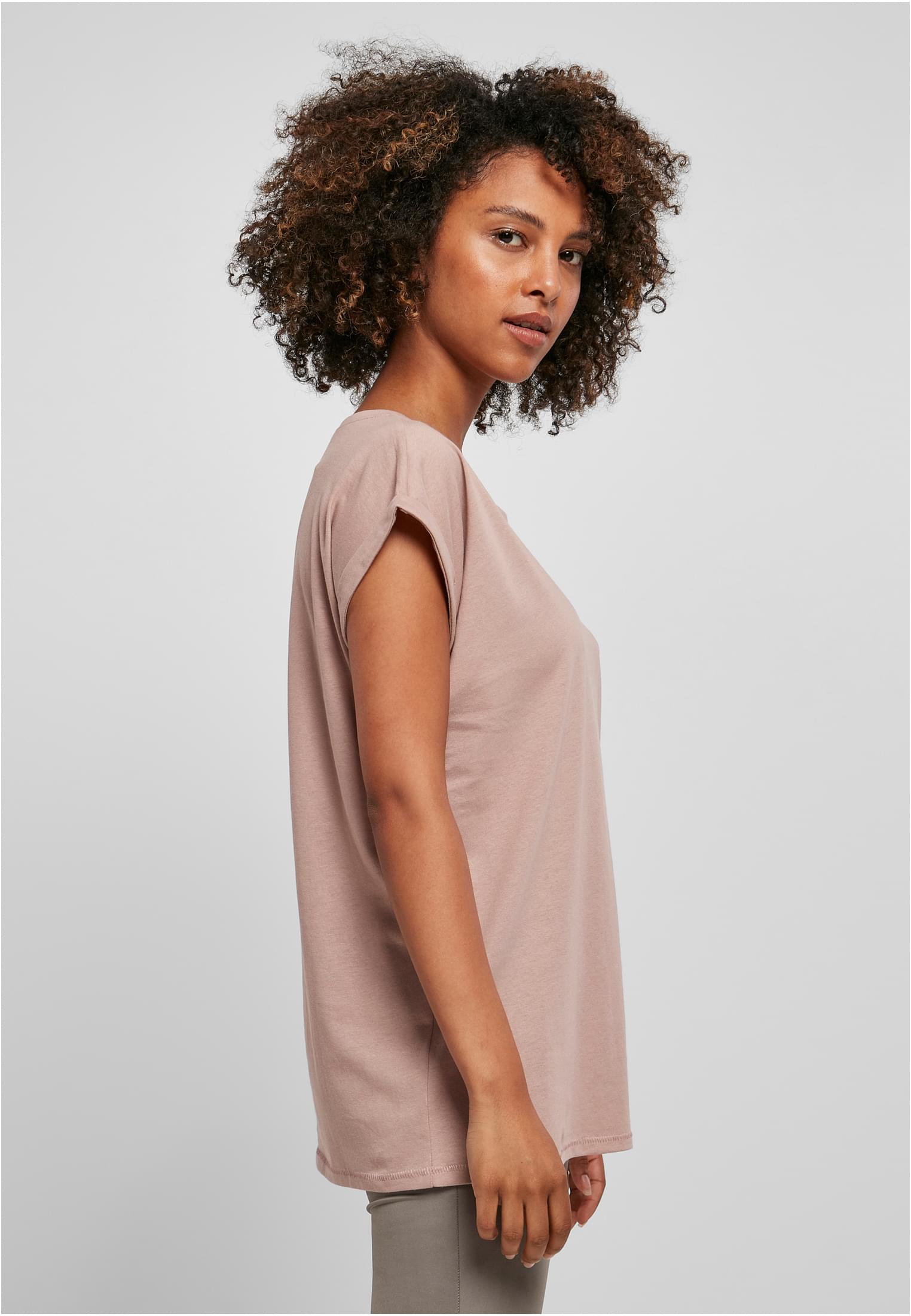Ladies Extended Shoulder Tee duskrose | duskrose