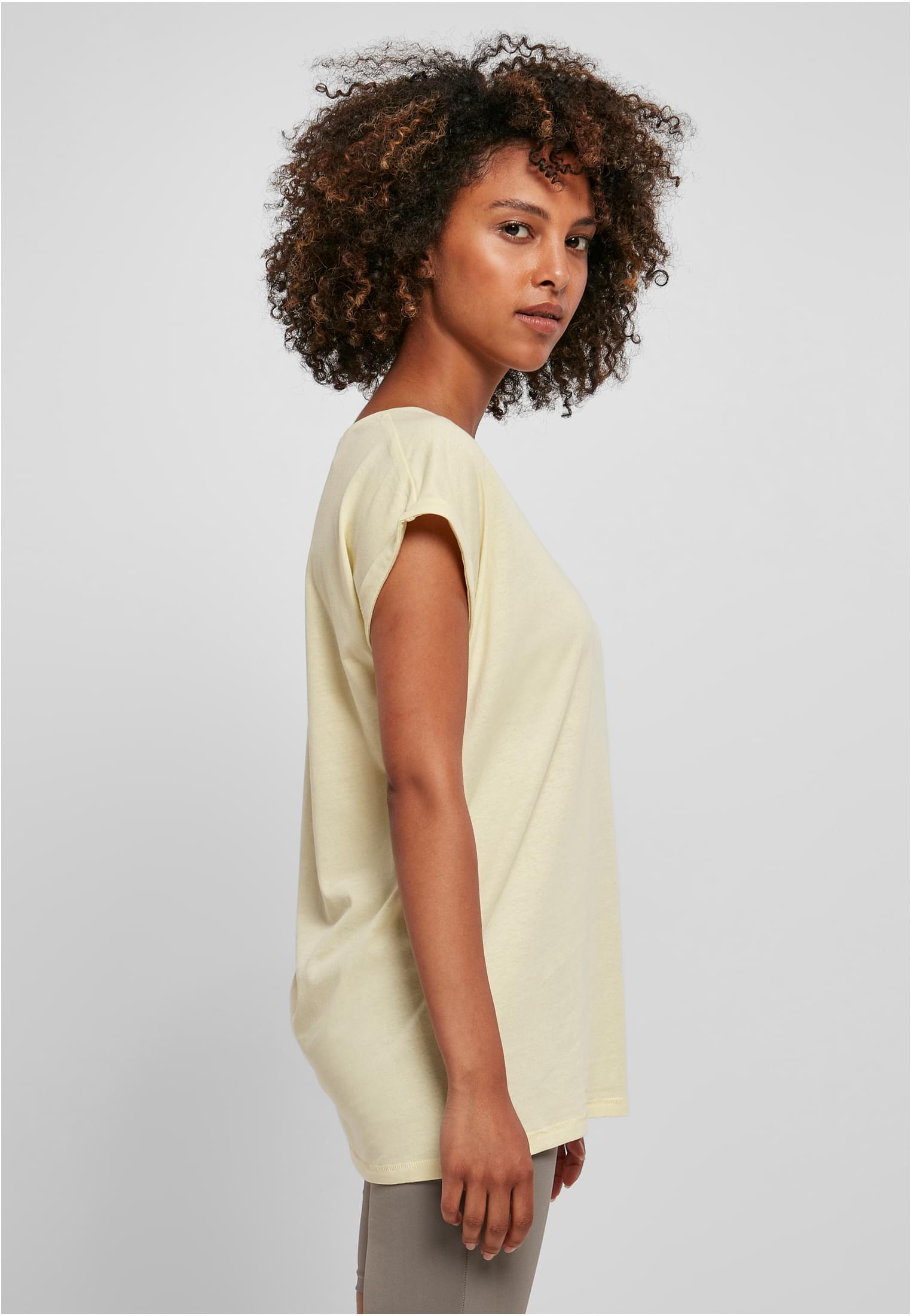 Ladies Extended Shoulder Tee softyellow | softyellow