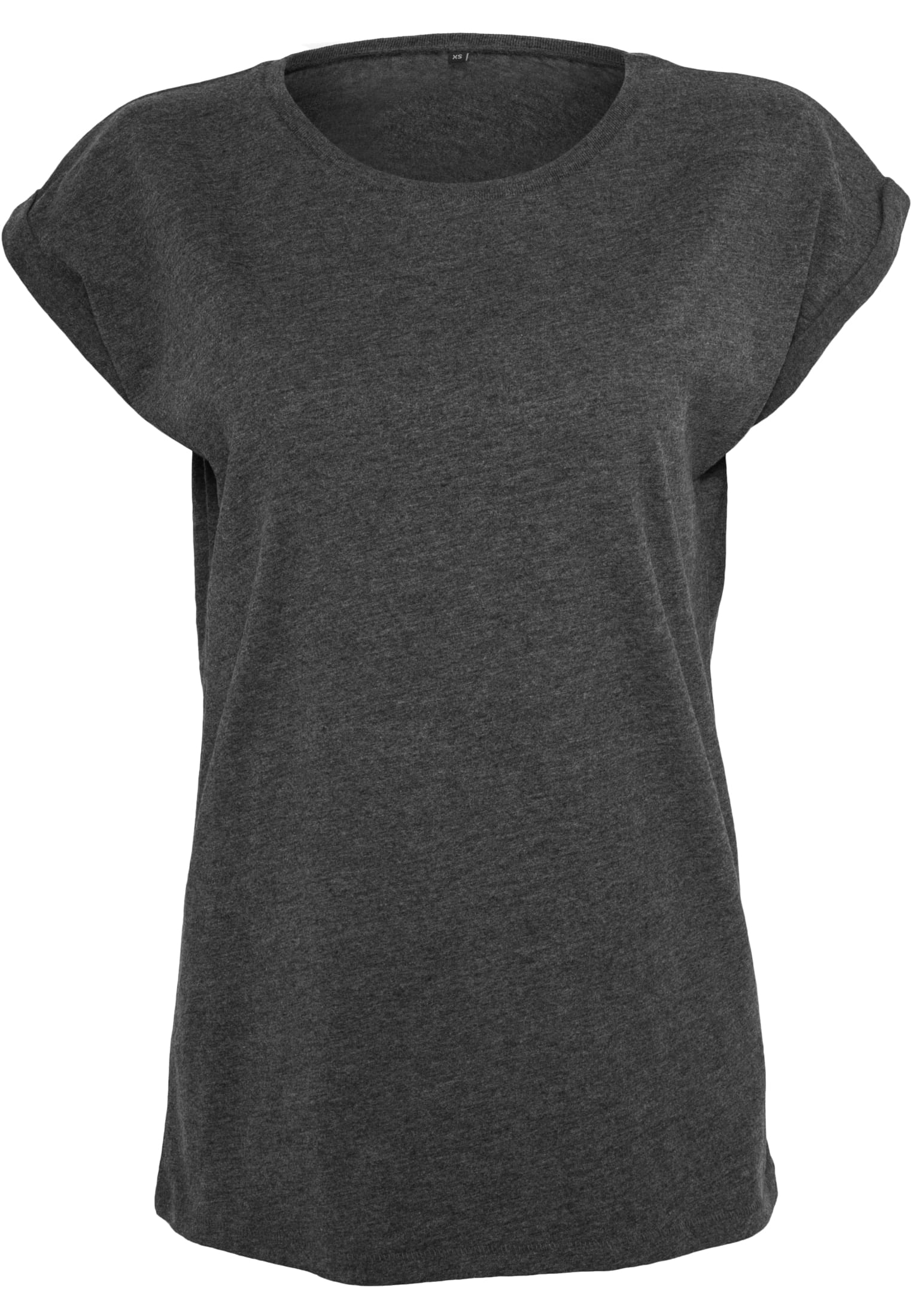 Ladies Extended Shoulder Tee charcoal | charcoal