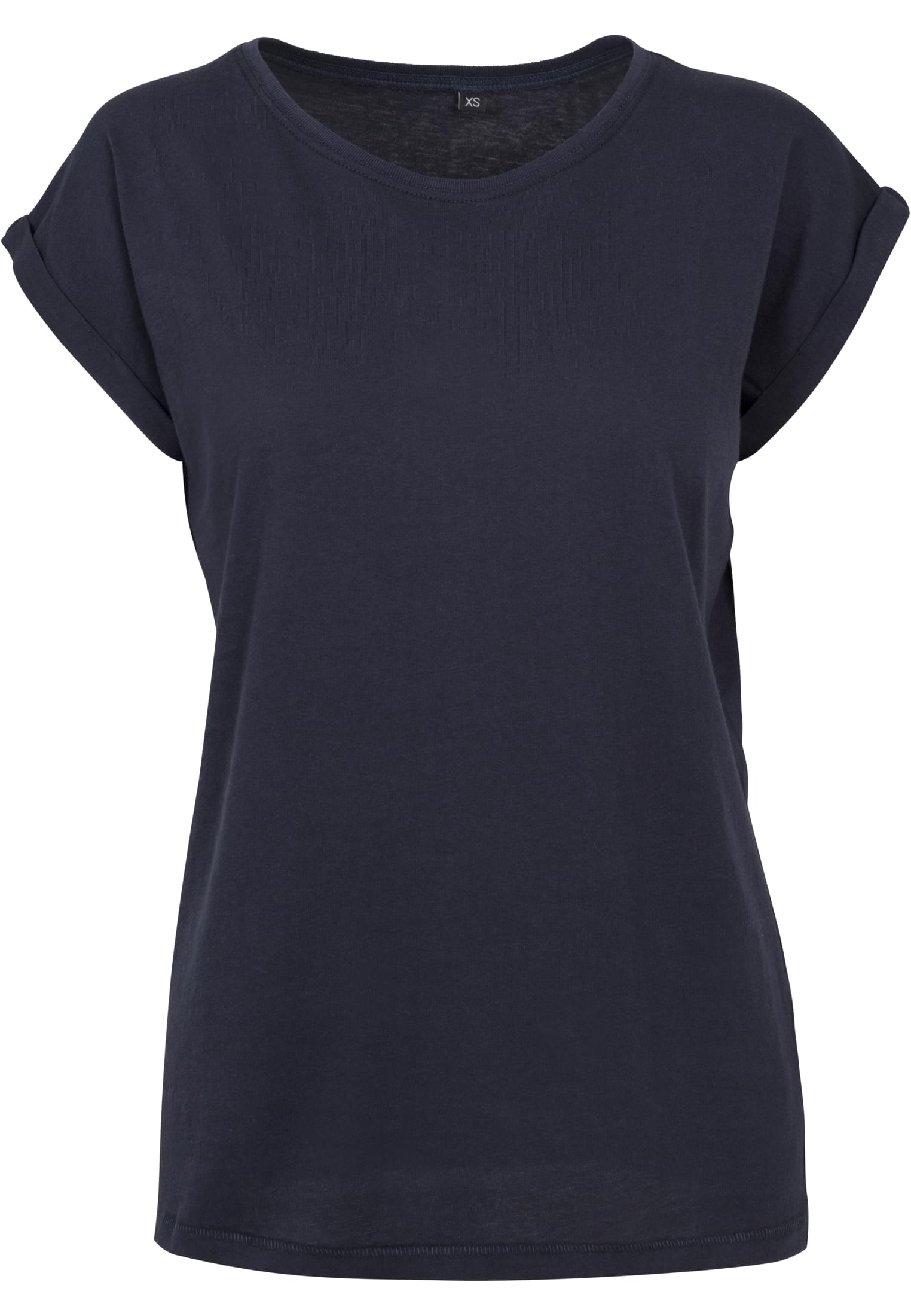 Ladies Extended Shoulder Tee navy | navy