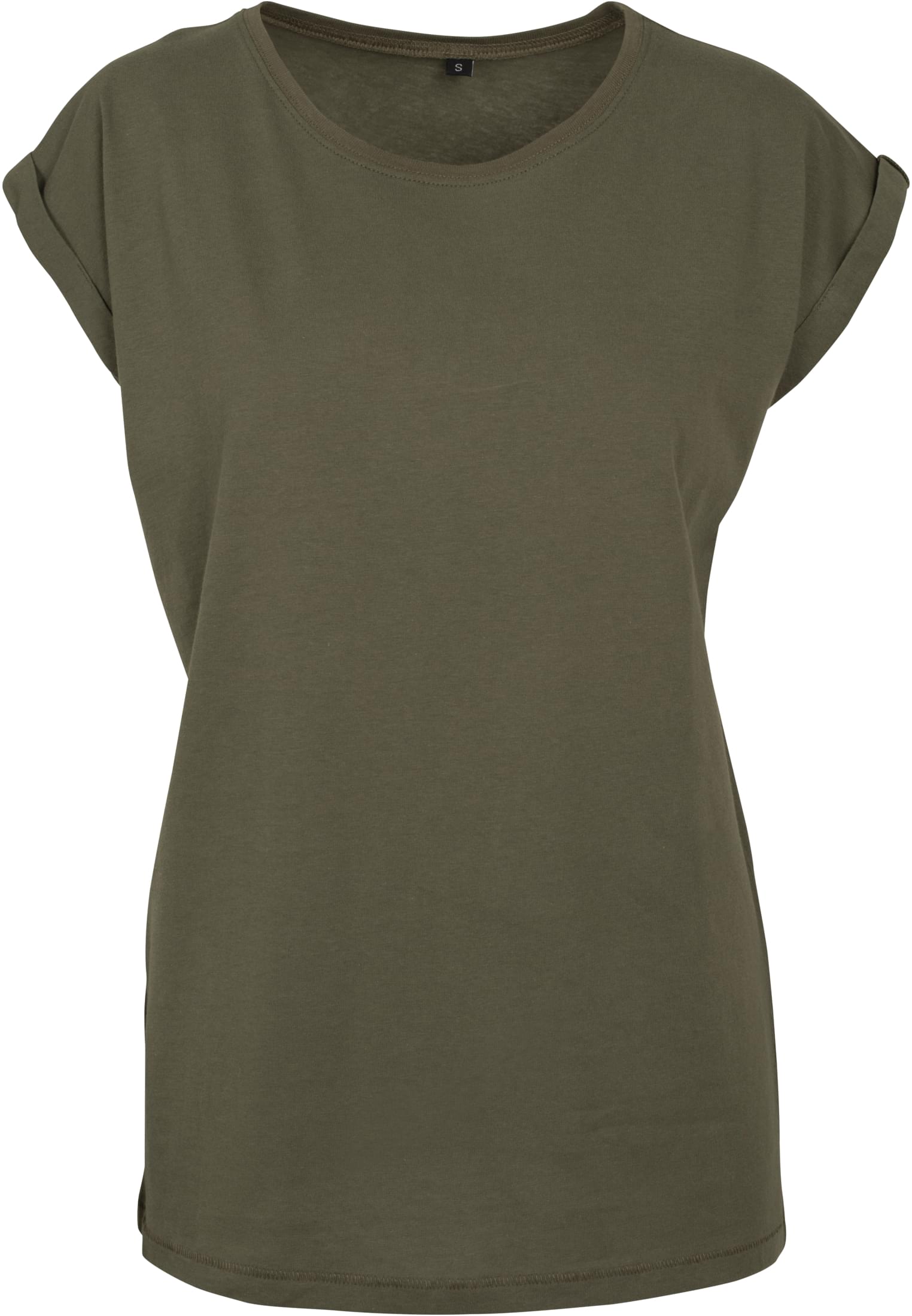 Ladies Extended Shoulder Tee olive | olive