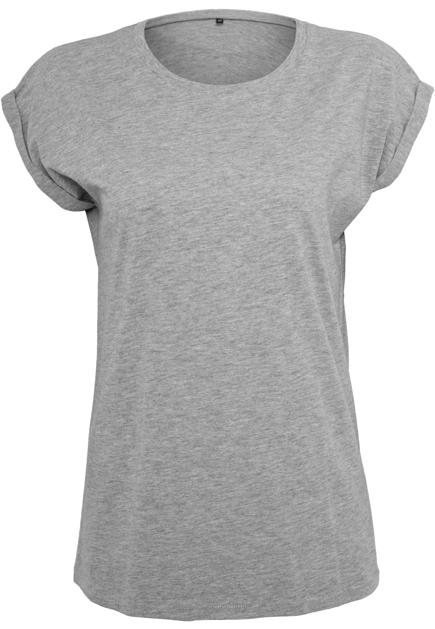 Ladies Extended Shoulder Tee heather grey | heather grey