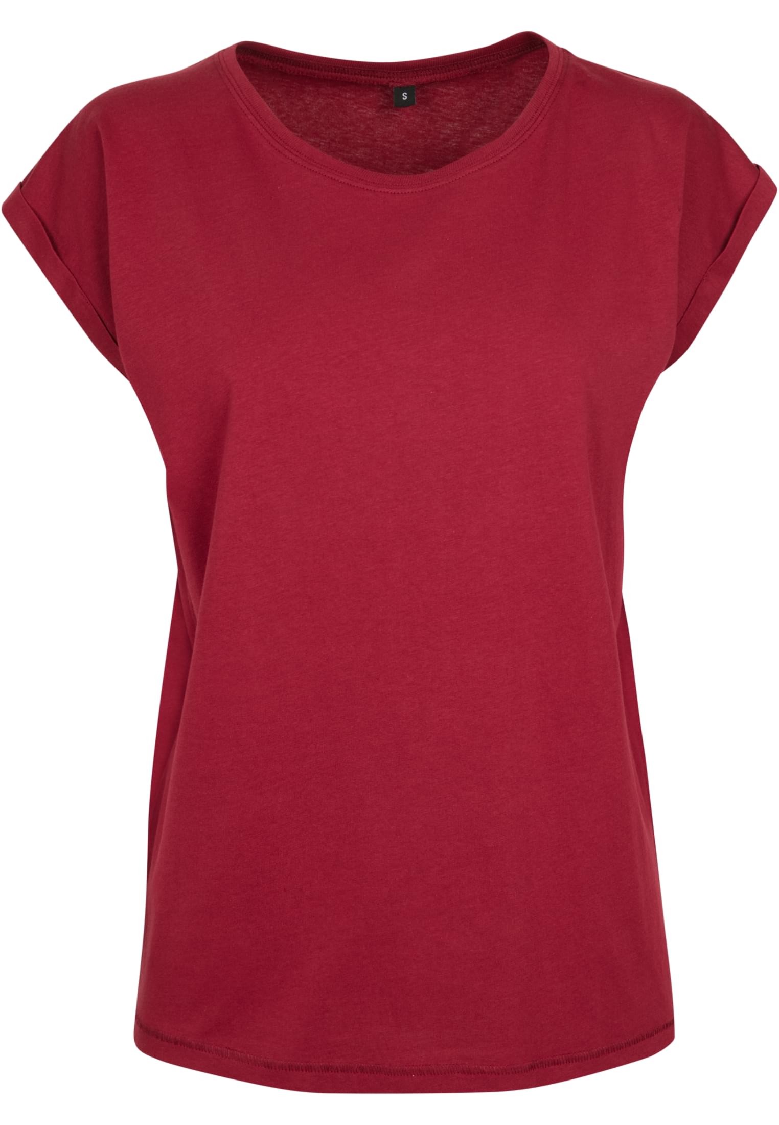 Ladies Extended Shoulder Tee burgundy | burgundy