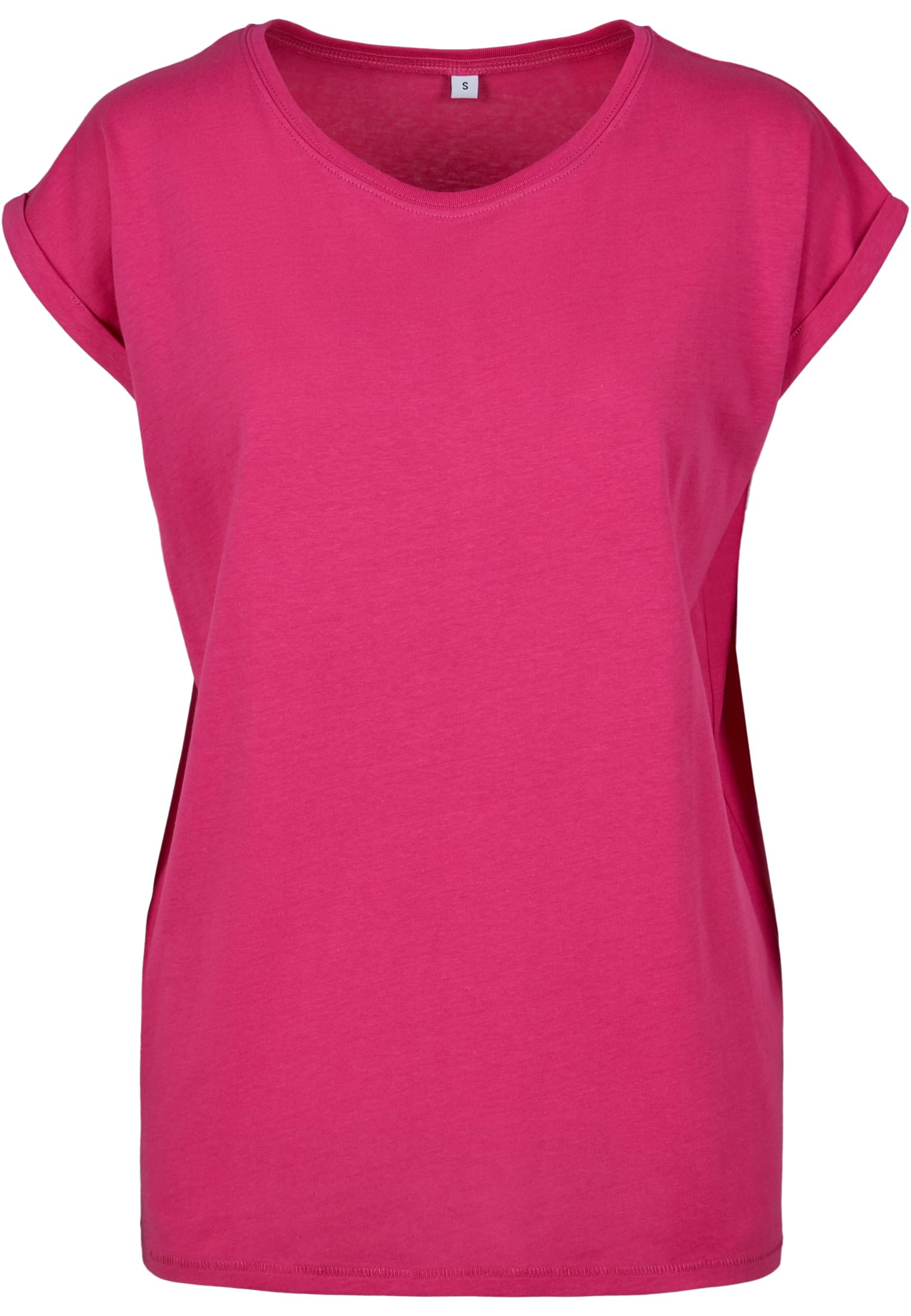 Ladies Extended Shoulder Tee hibiskus pink | hibiskus pink