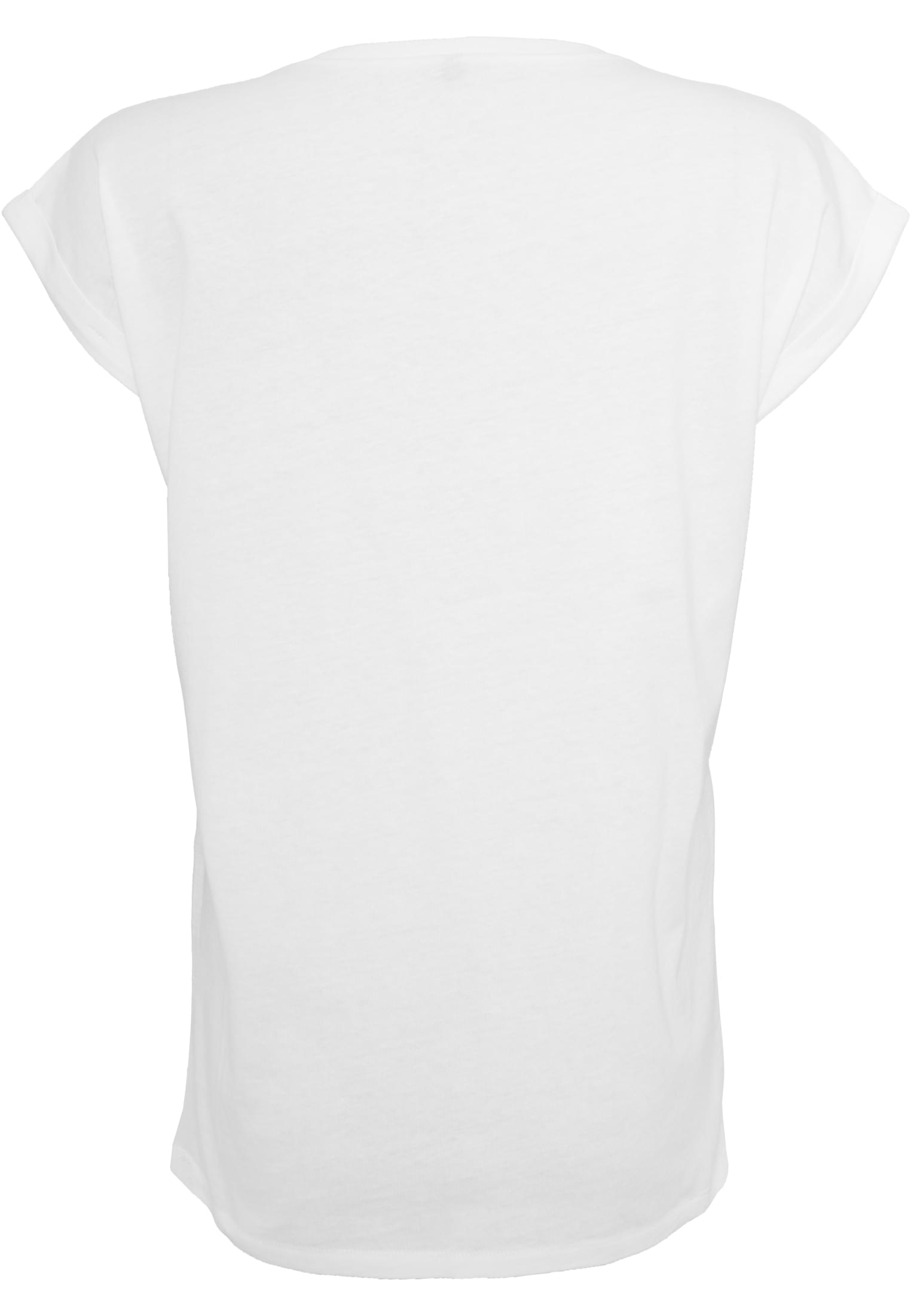 Ladies Extended Shoulder Tee white | white