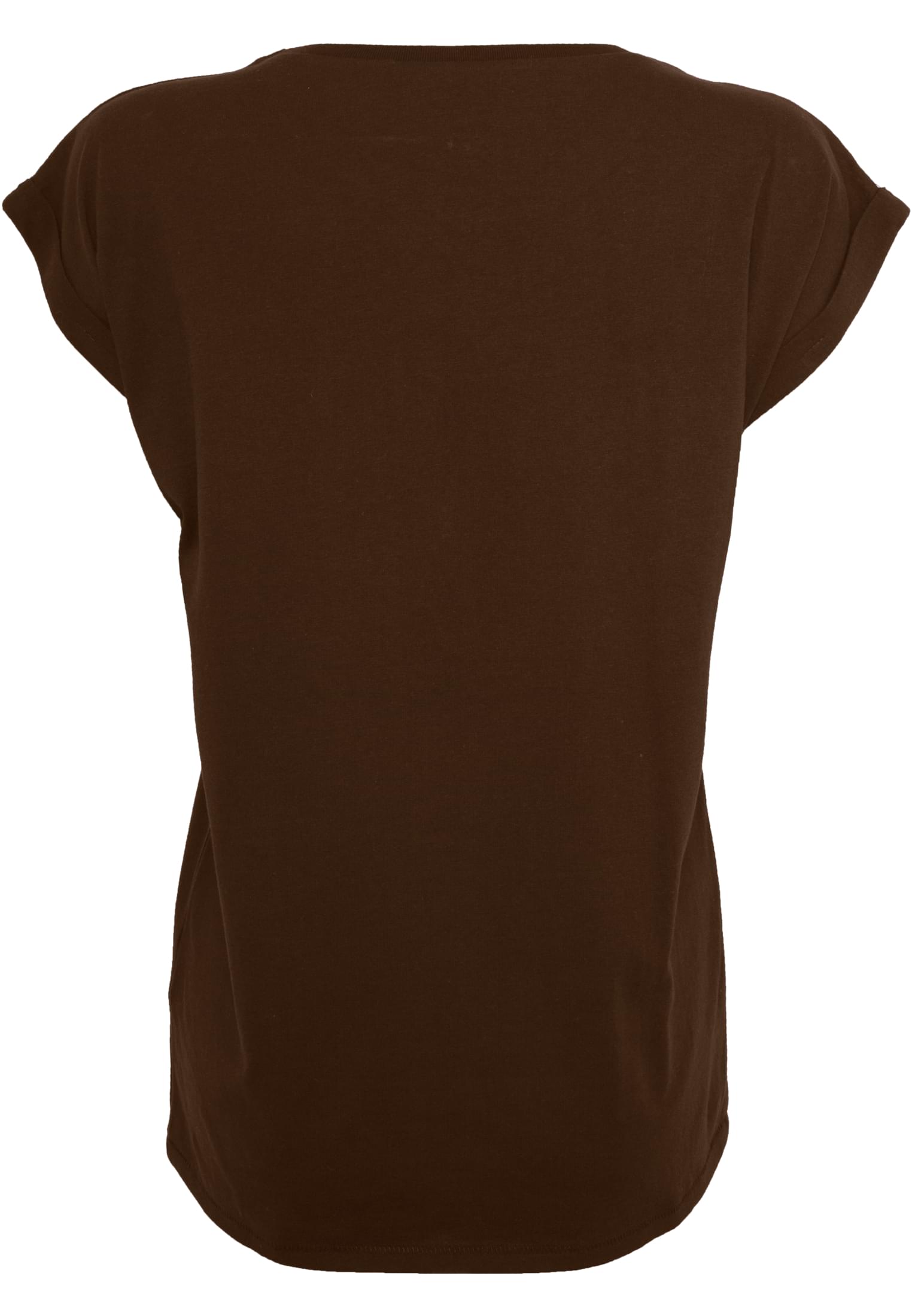 Ladies Extended Shoulder Tee chocolatebrown | chocolatebrown
