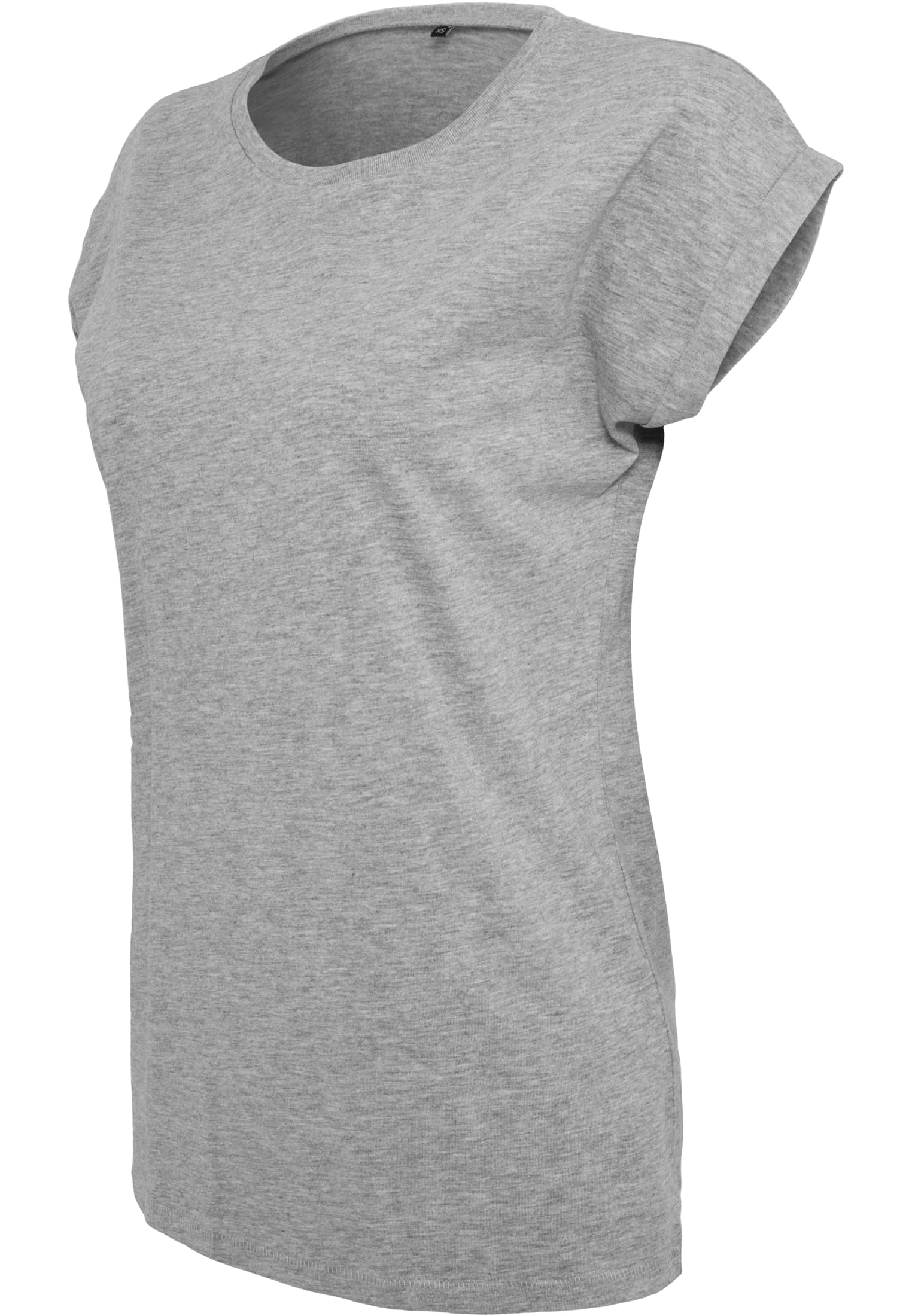 Ladies Extended Shoulder Tee heather grey | heather grey