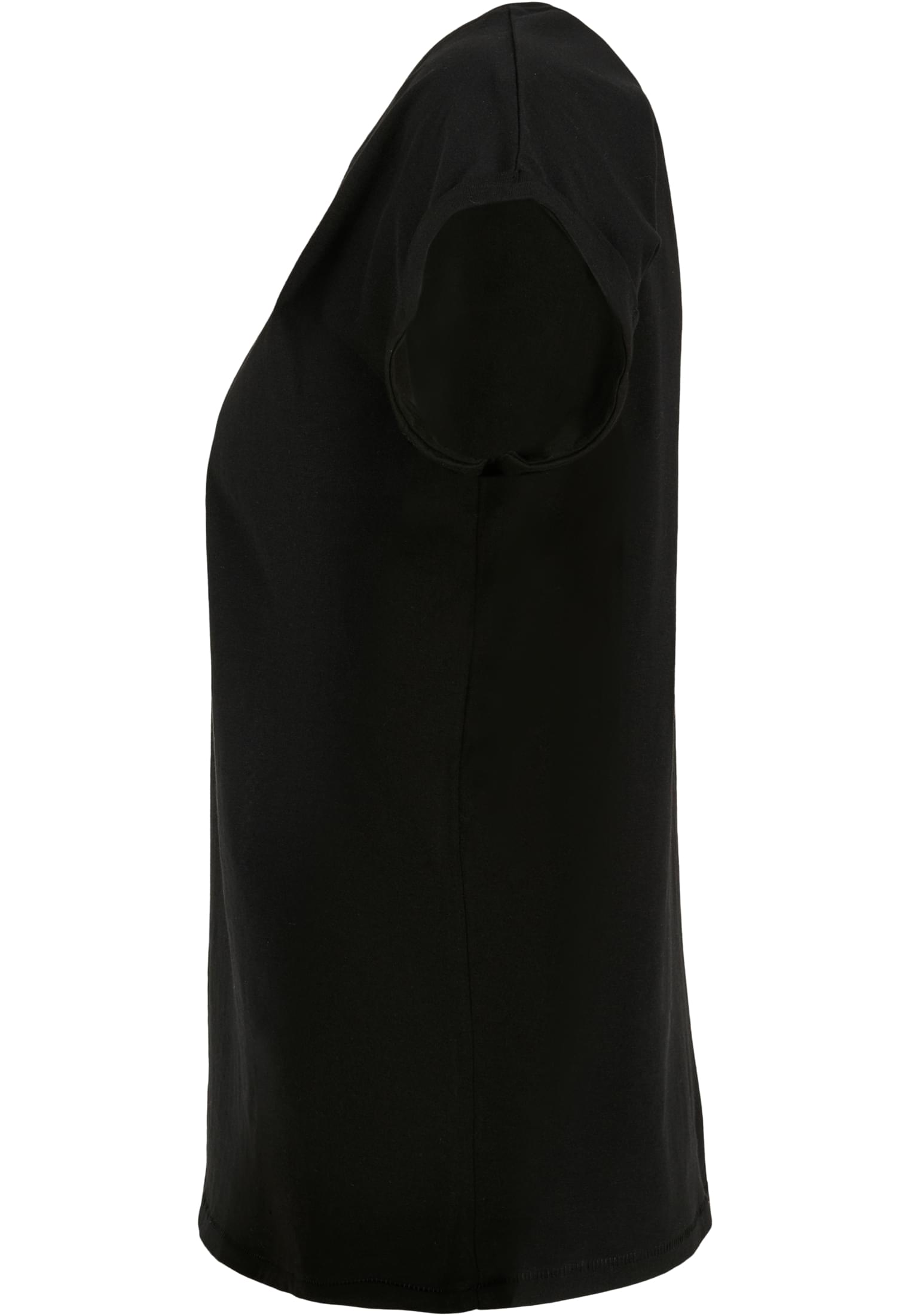 Ladies Extended Shoulder Tee black | black