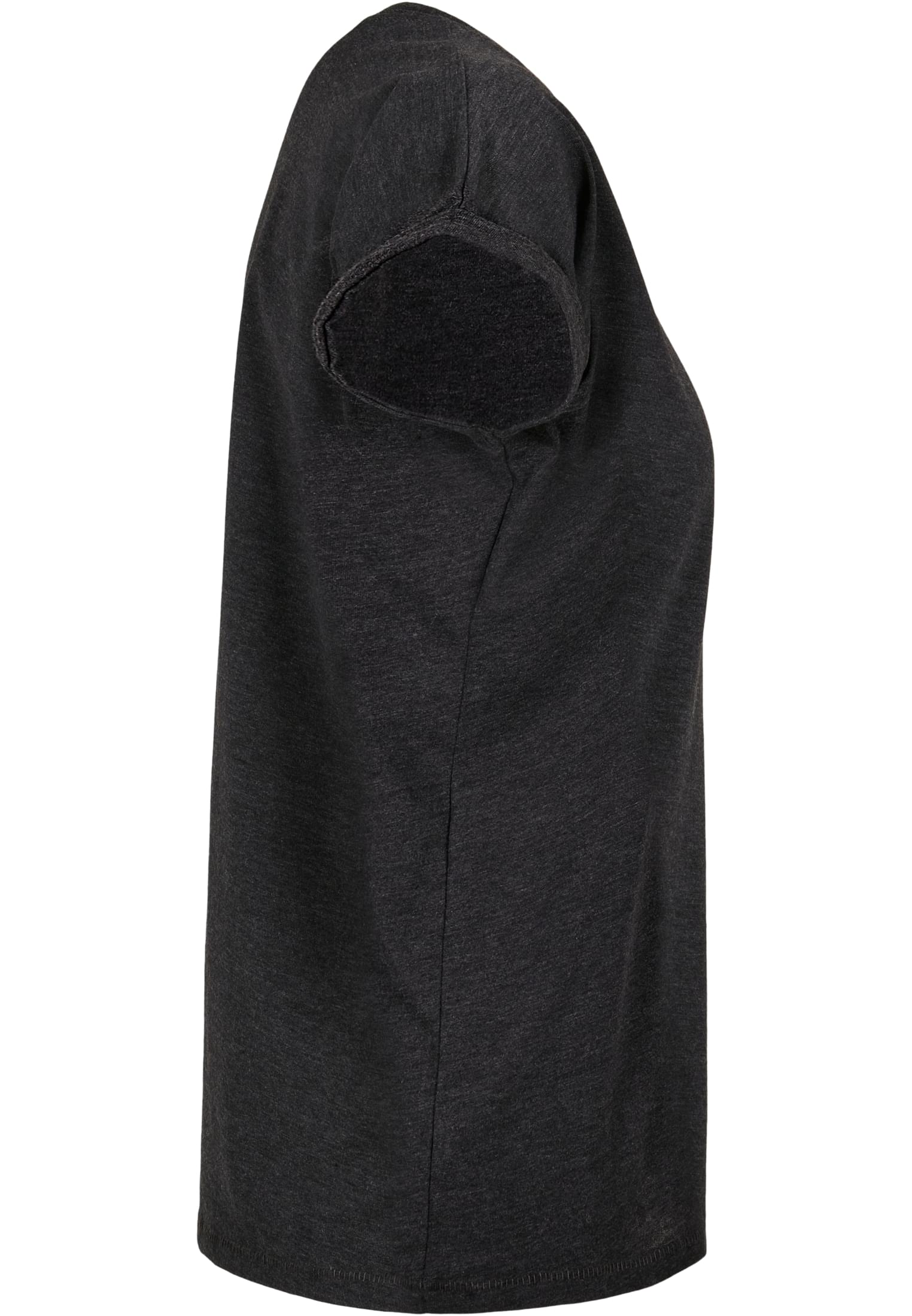 Ladies Extended Shoulder Tee charcoal | charcoal