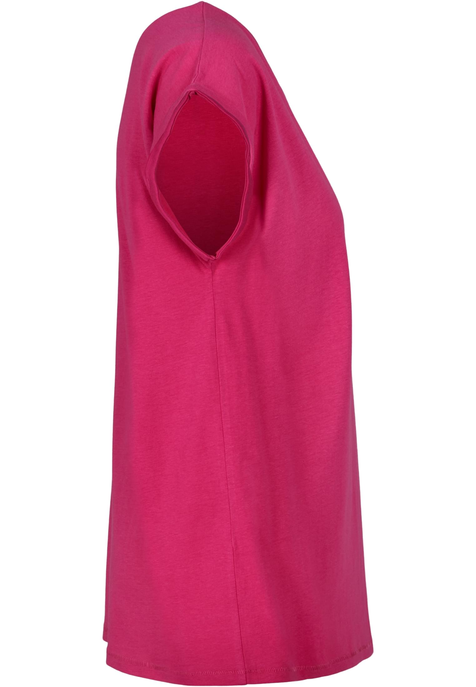 Ladies Extended Shoulder Tee hibiskus pink | hibiskus pink