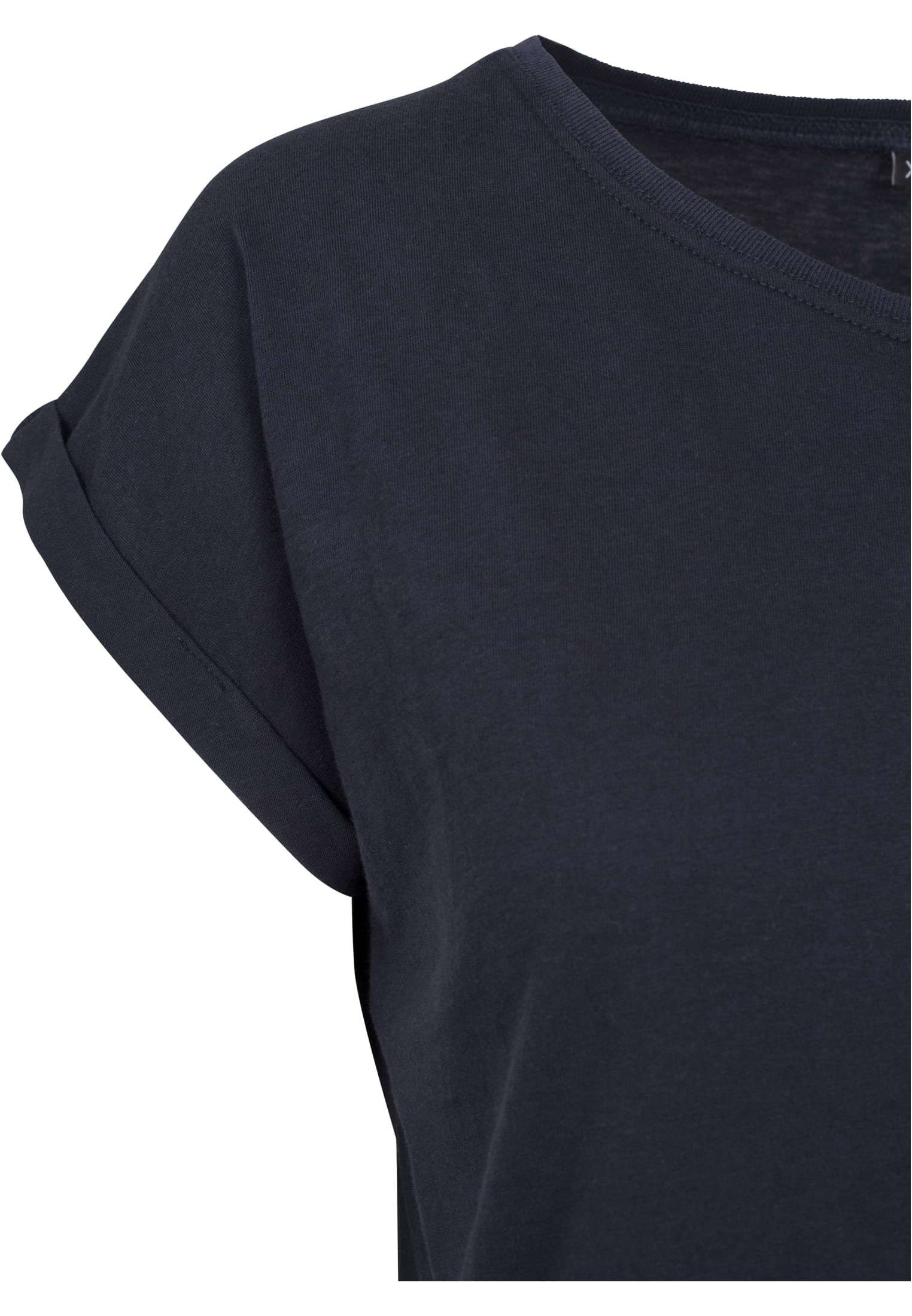 Ladies Extended Shoulder Tee navy | navy