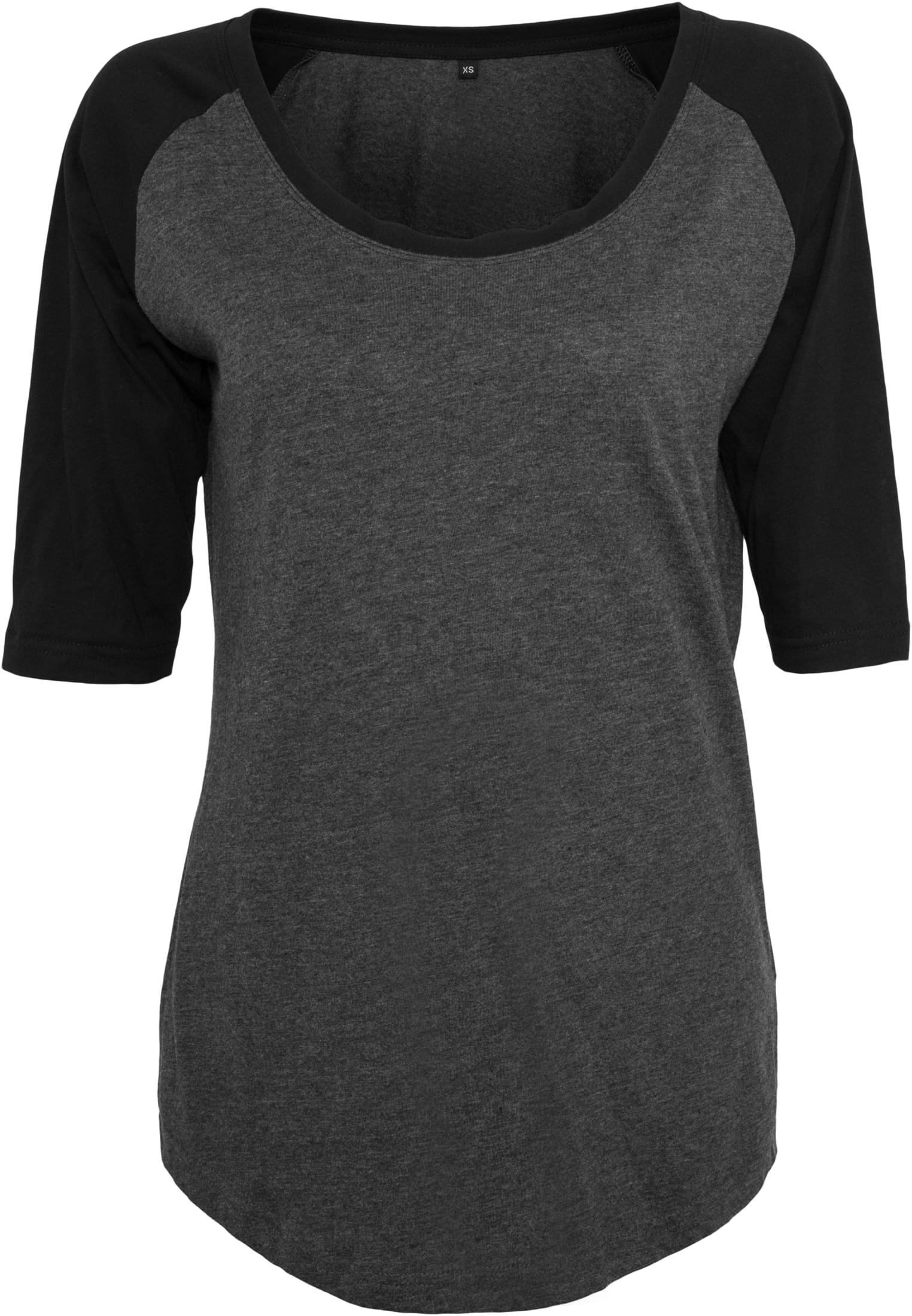 Ladies 3/4 Contrast Raglan Tee cha/blk | cha/blk
