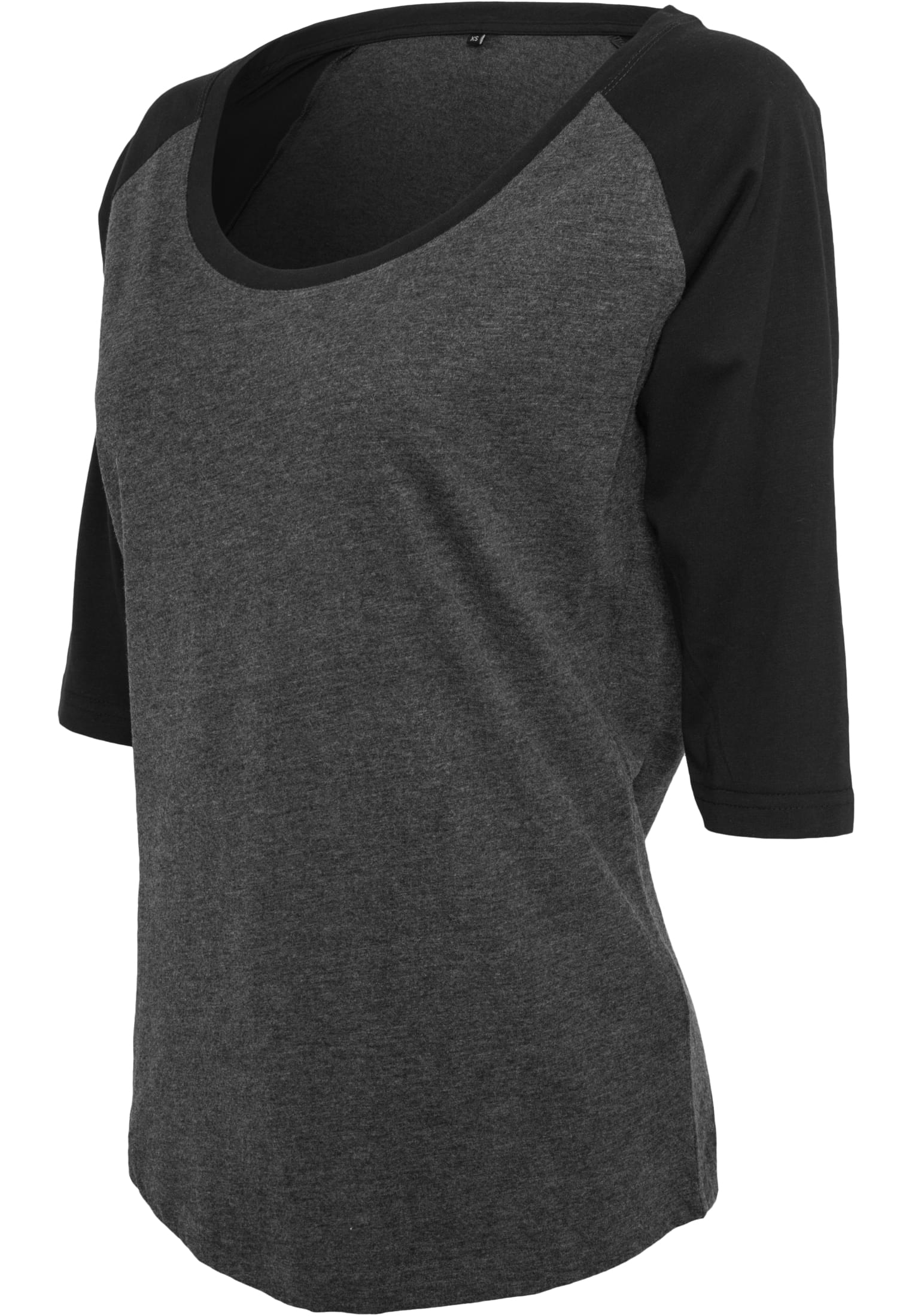 Ladies 3/4 Contrast Raglan Tee cha/blk | cha/blk