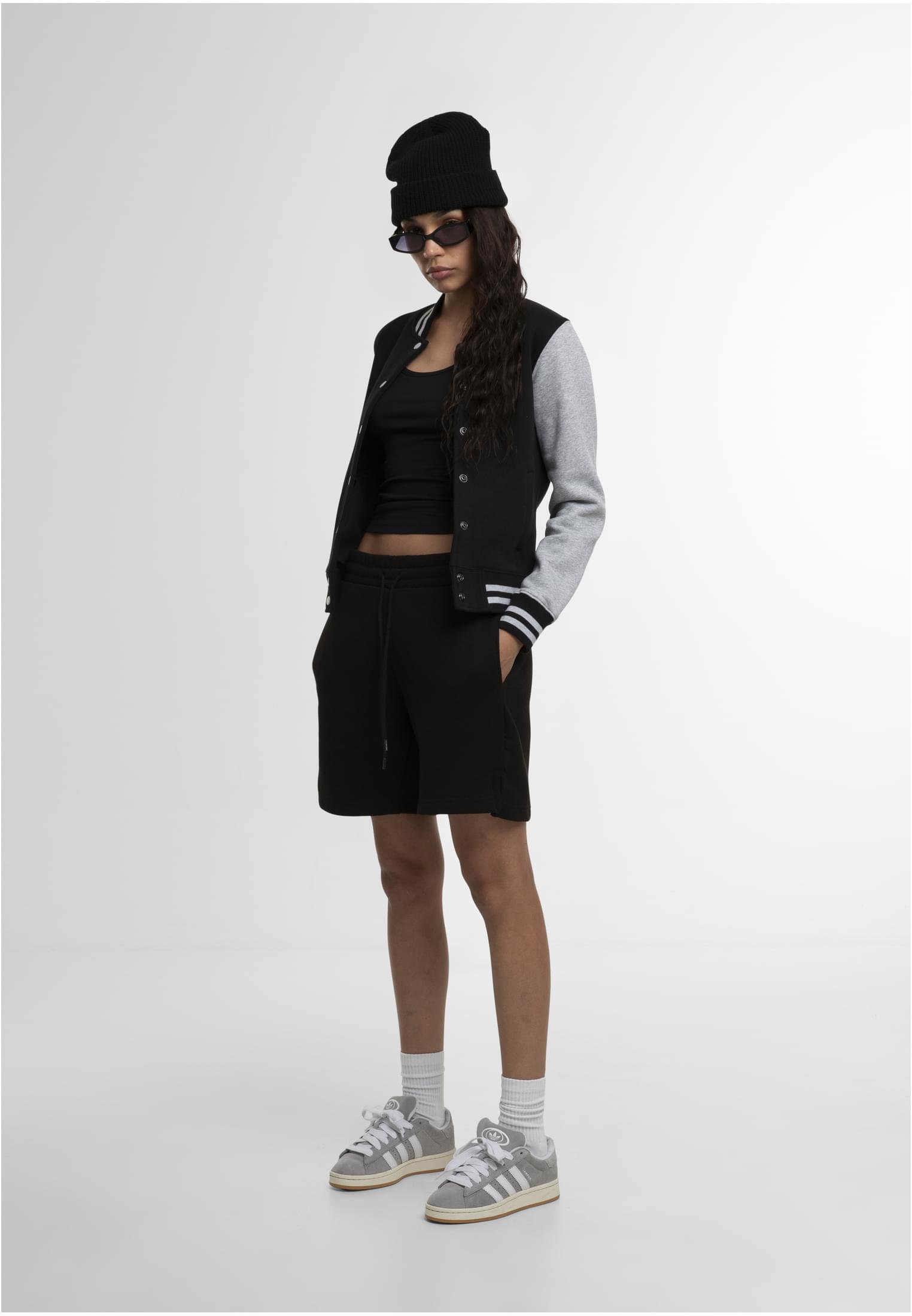 Ladies Sweat College Jacket black/h.grey | black/h.grey