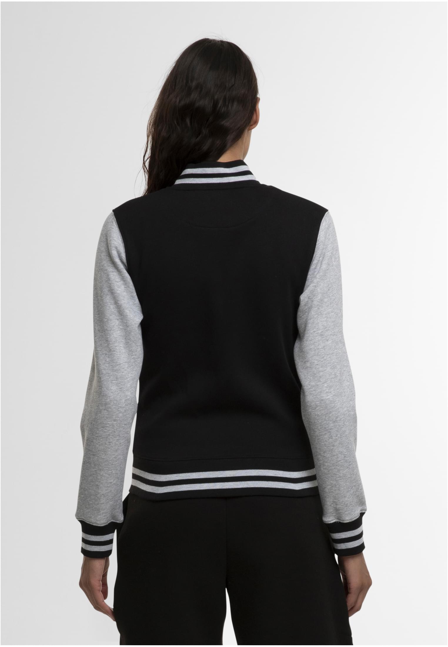 Ladies Sweat College Jacket black/h.grey | black/h.grey