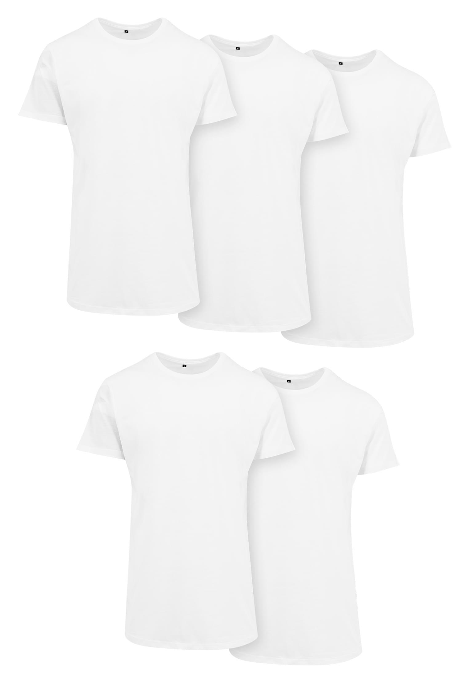 Shaped Long Tee 5-Pack white/white/white/white/white | white/white/white/white/white