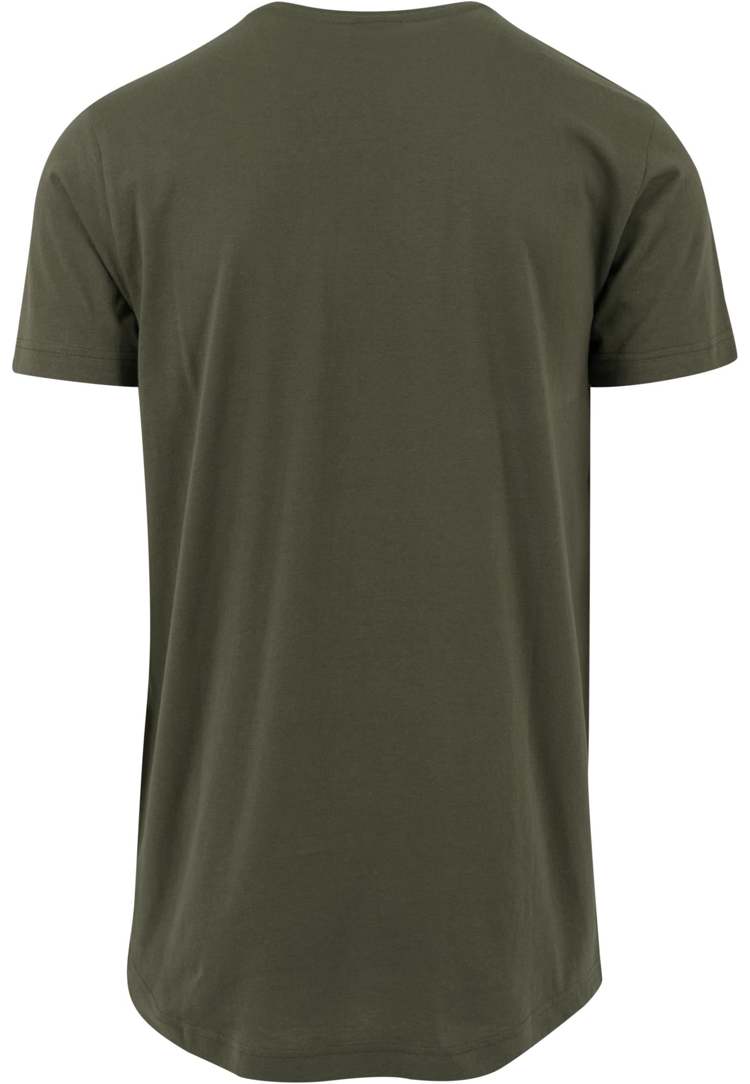 Shaped Long Tee olive | olive
