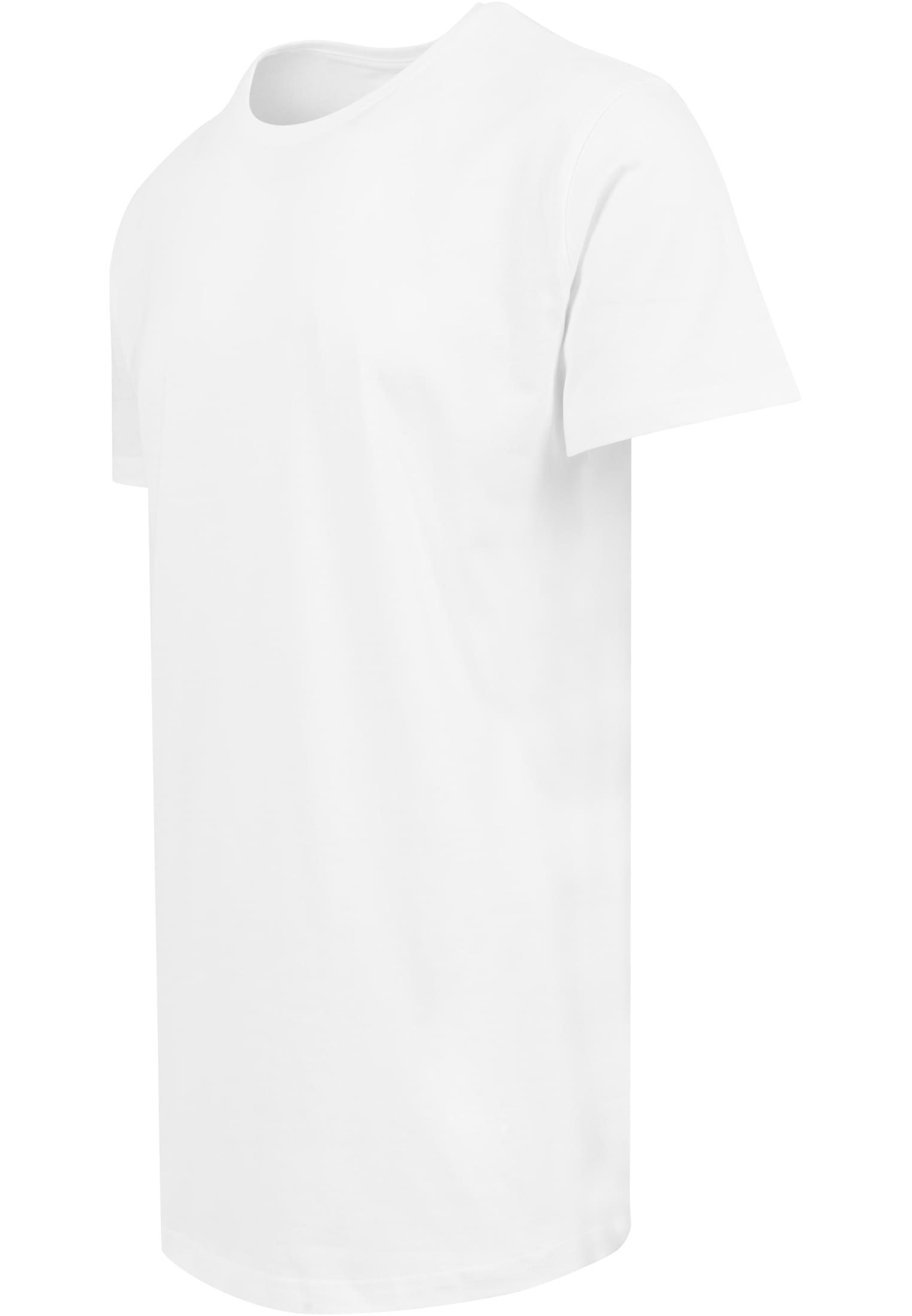 Shaped Long Tee white | white