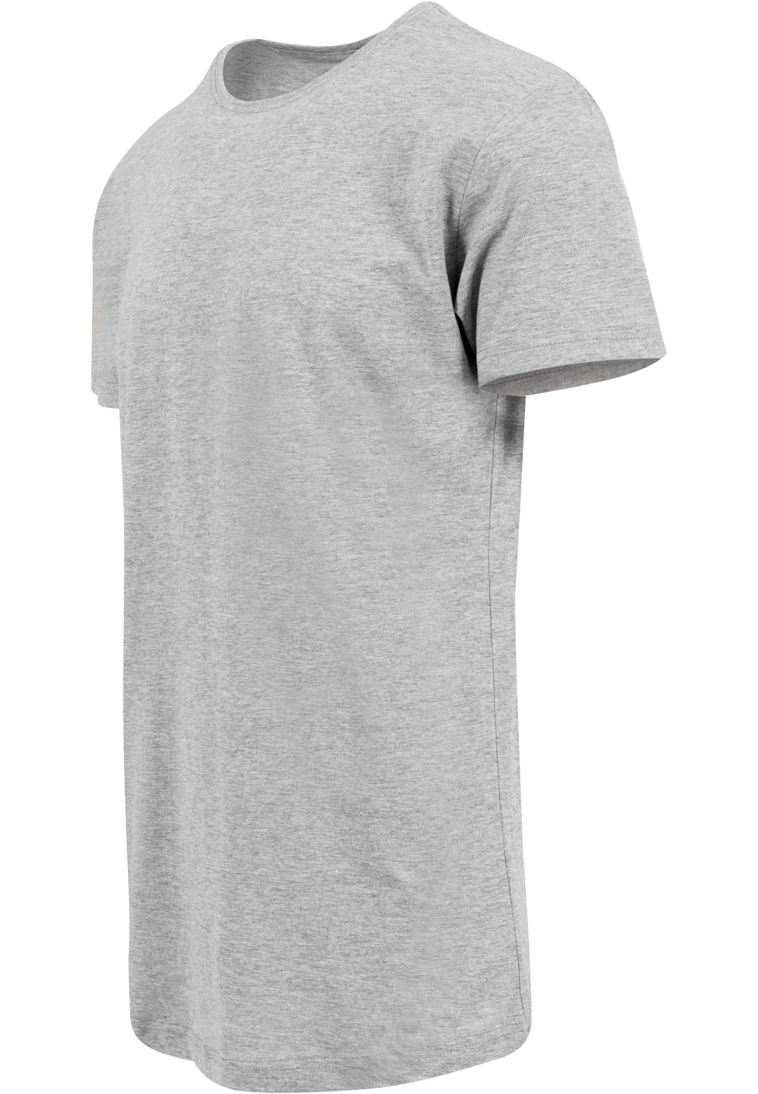 Shaped Long Tee heather grey | heather grey