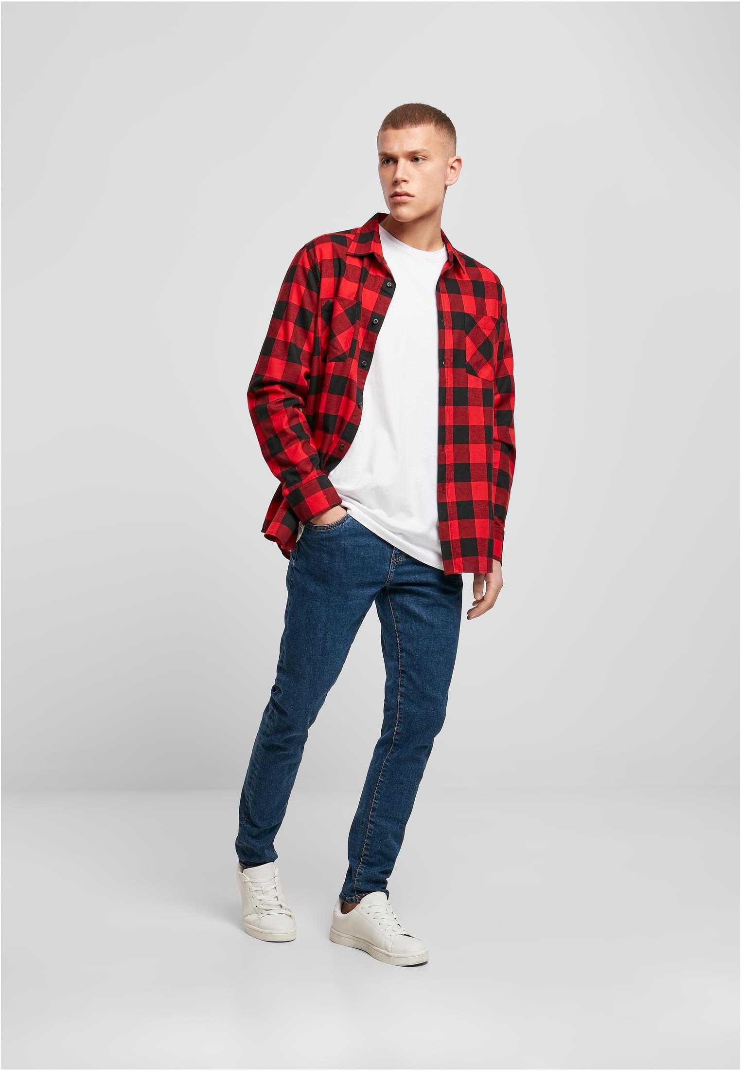 Checked Flanell Shirt blk/red | blk/red