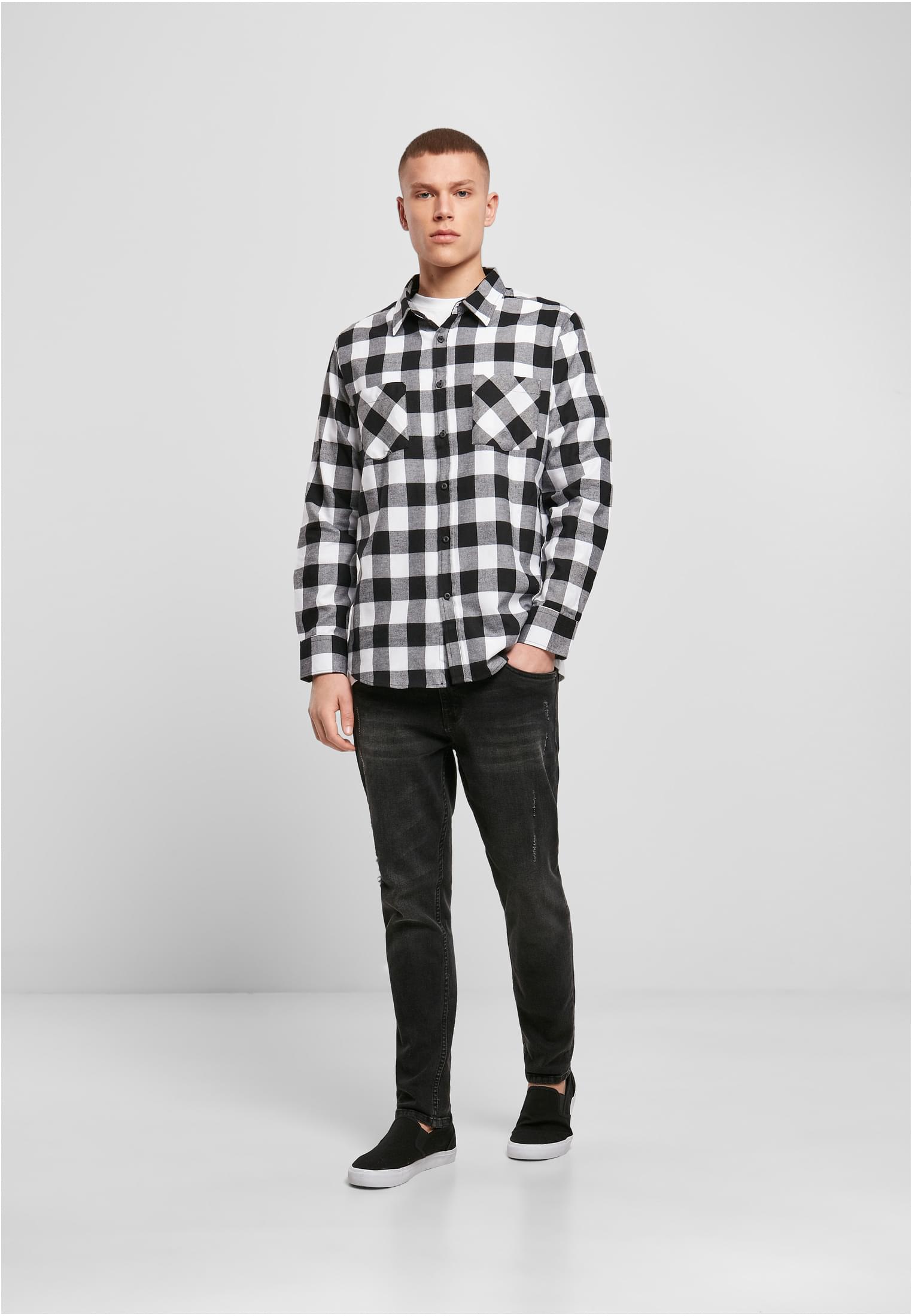 Checked Flanell Shirt blk/wht | blk/wht