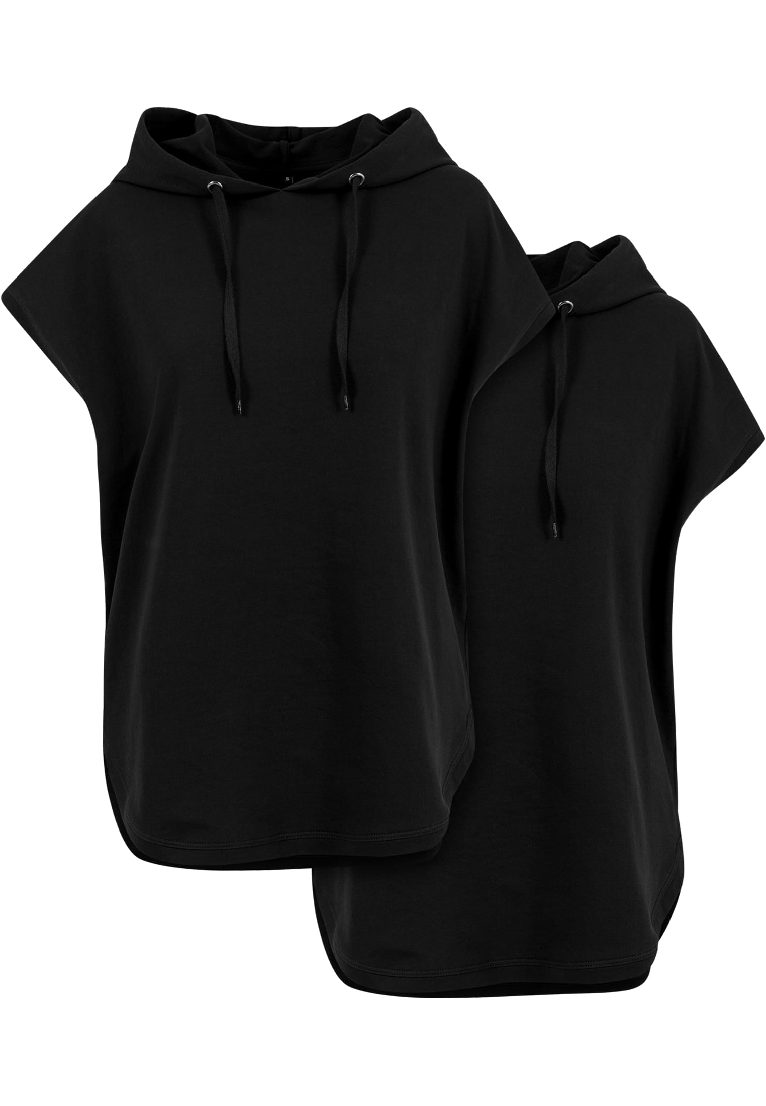 Ladies Sleeveless Hoody 2-Pack black+black | black+black