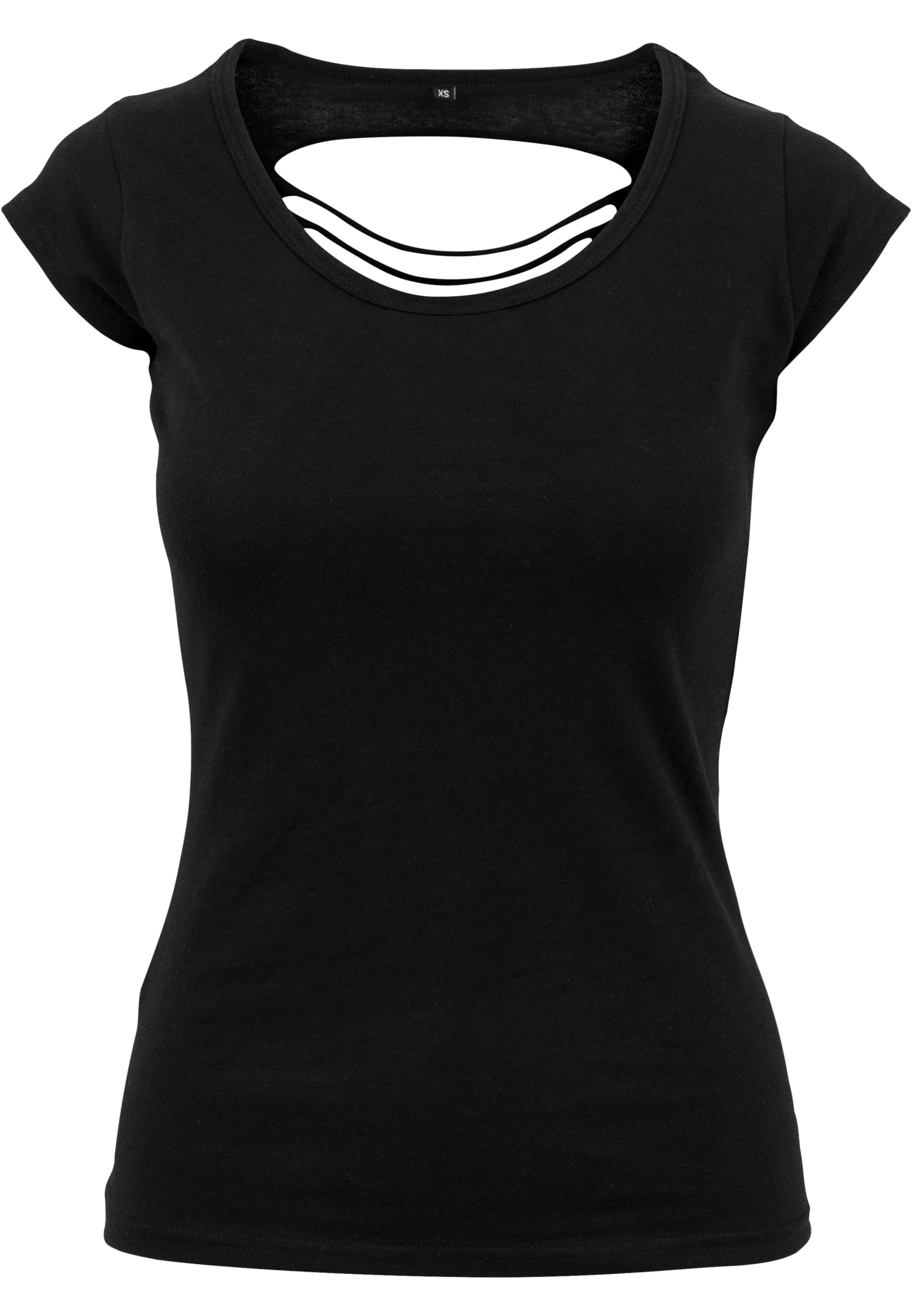 Ladies Back Cut Tee black | black