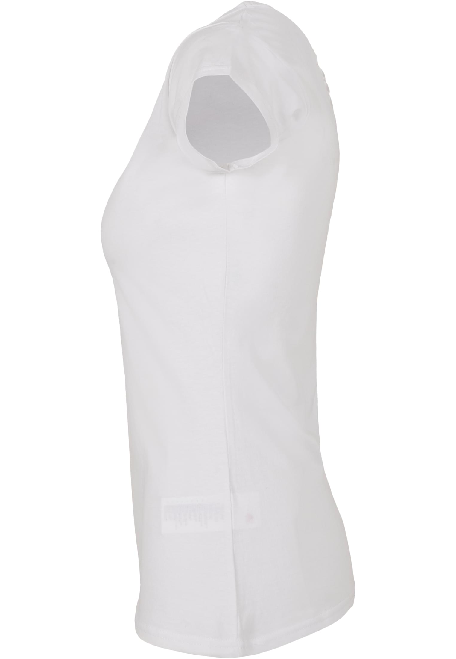 Ladies Back Cut Tee white | white