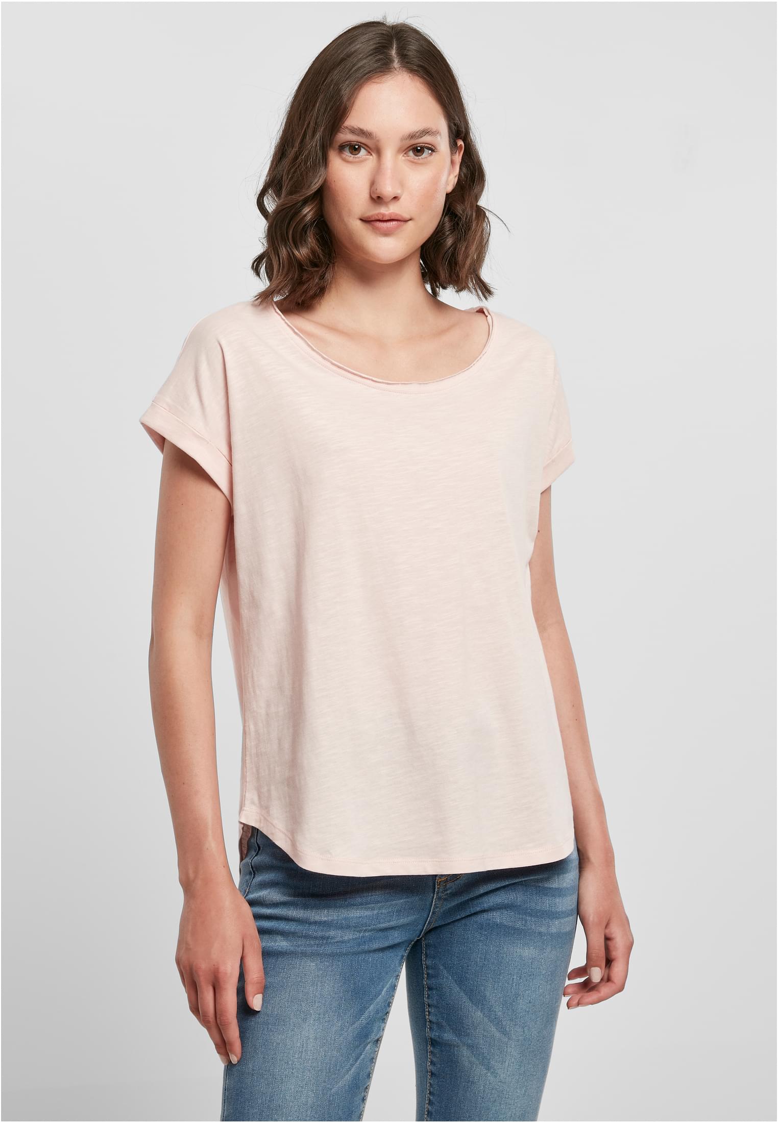 Ladies Long Slub Tee pink | pink