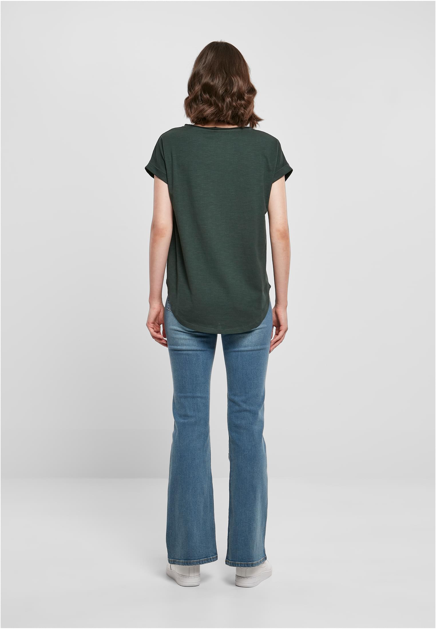 Ladies Long Slub Tee bottlegreen | bottlegreen