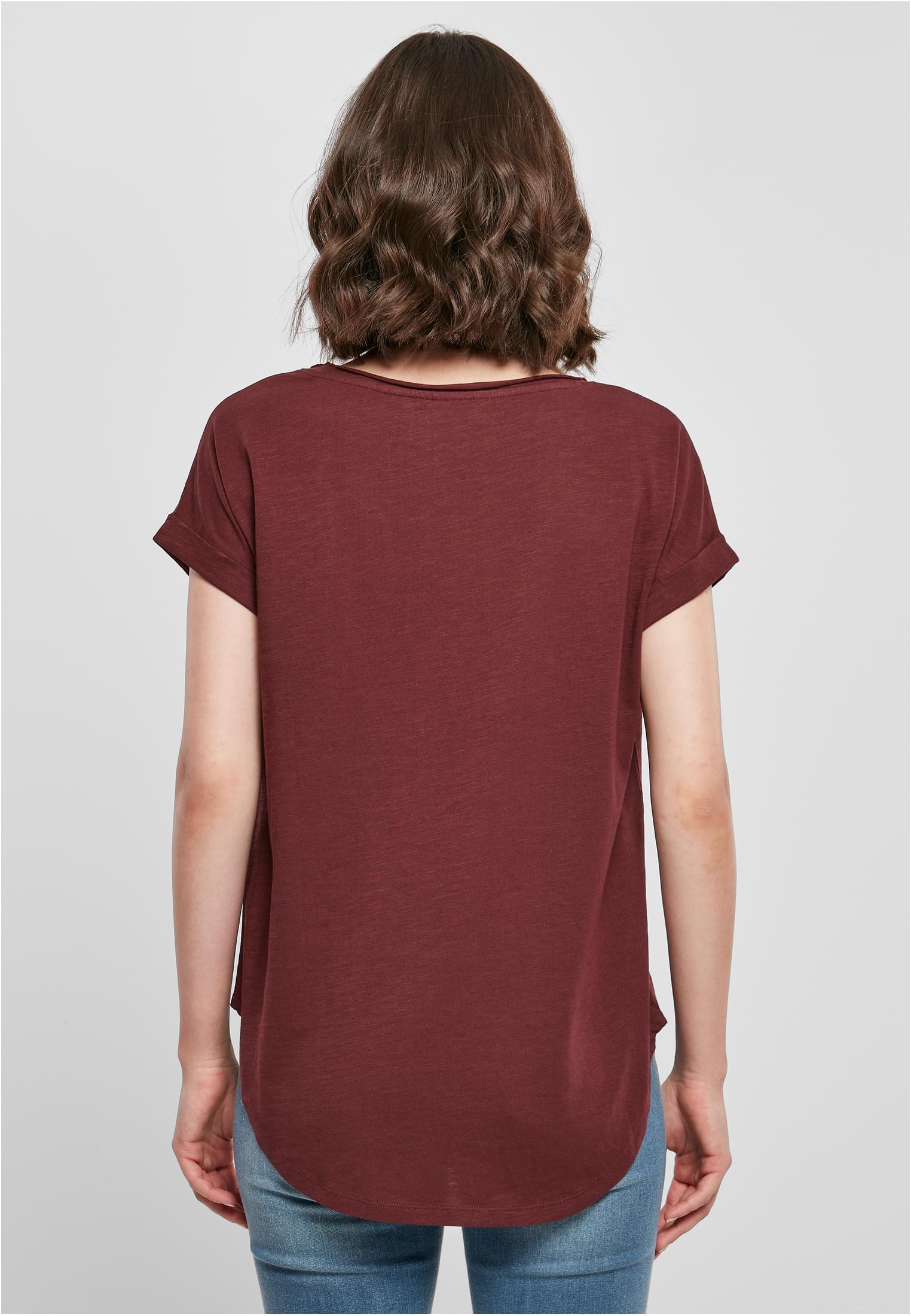 Ladies Long Slub Tee cherry | cherry